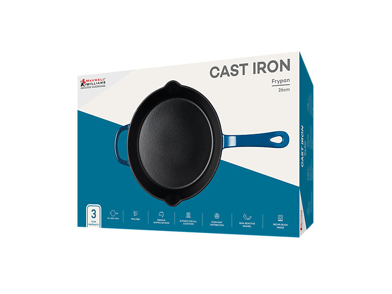 Maxwell & Williams Cast Iron Frypan Merlot 26cm