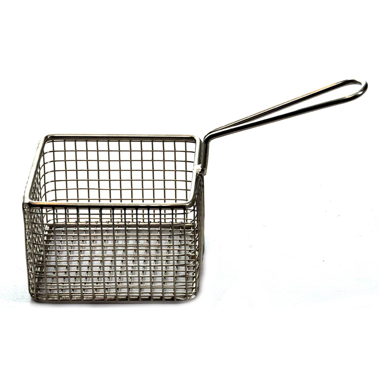 KH Classik Chef Serving Fry Basket Square 95 x 95 x 60mm H Chrome