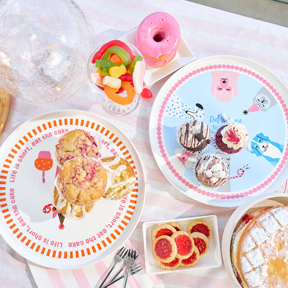 Annabel Trends Serving Plate Life is Short Eat The Cake