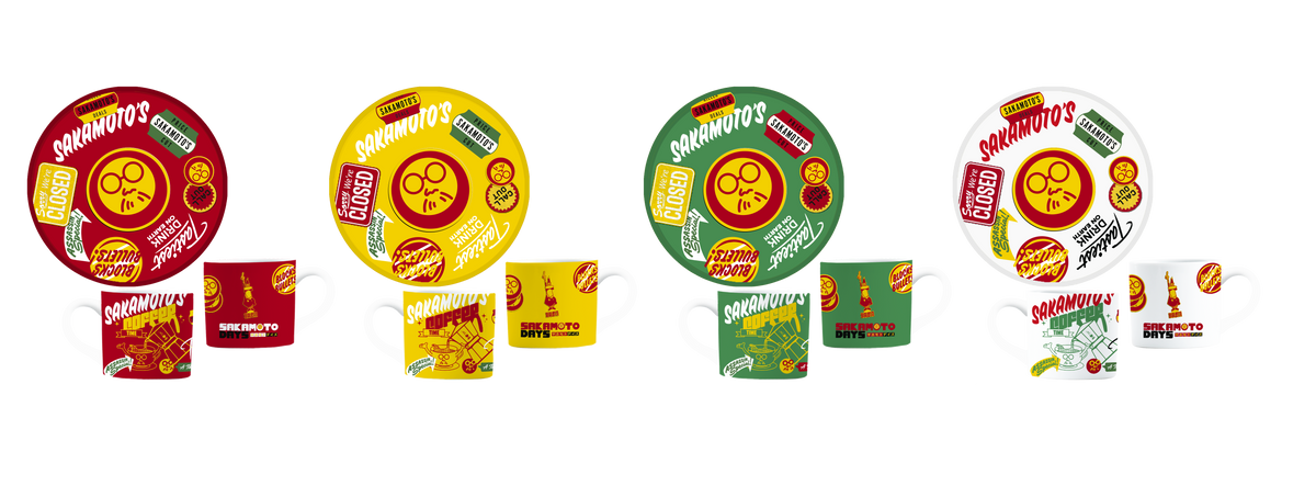 Bialetti Sakamoto Days Cups & Saucers – Set of 4