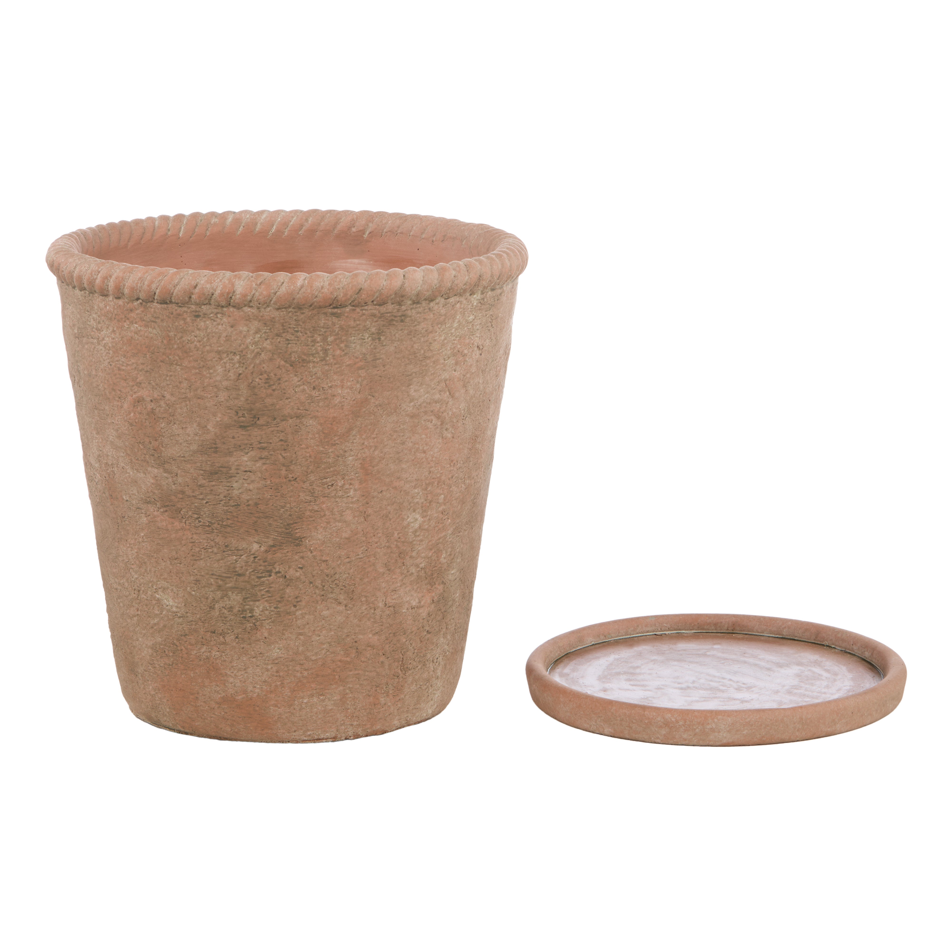 Rogue Chinon Round Pot With Saucer Large
