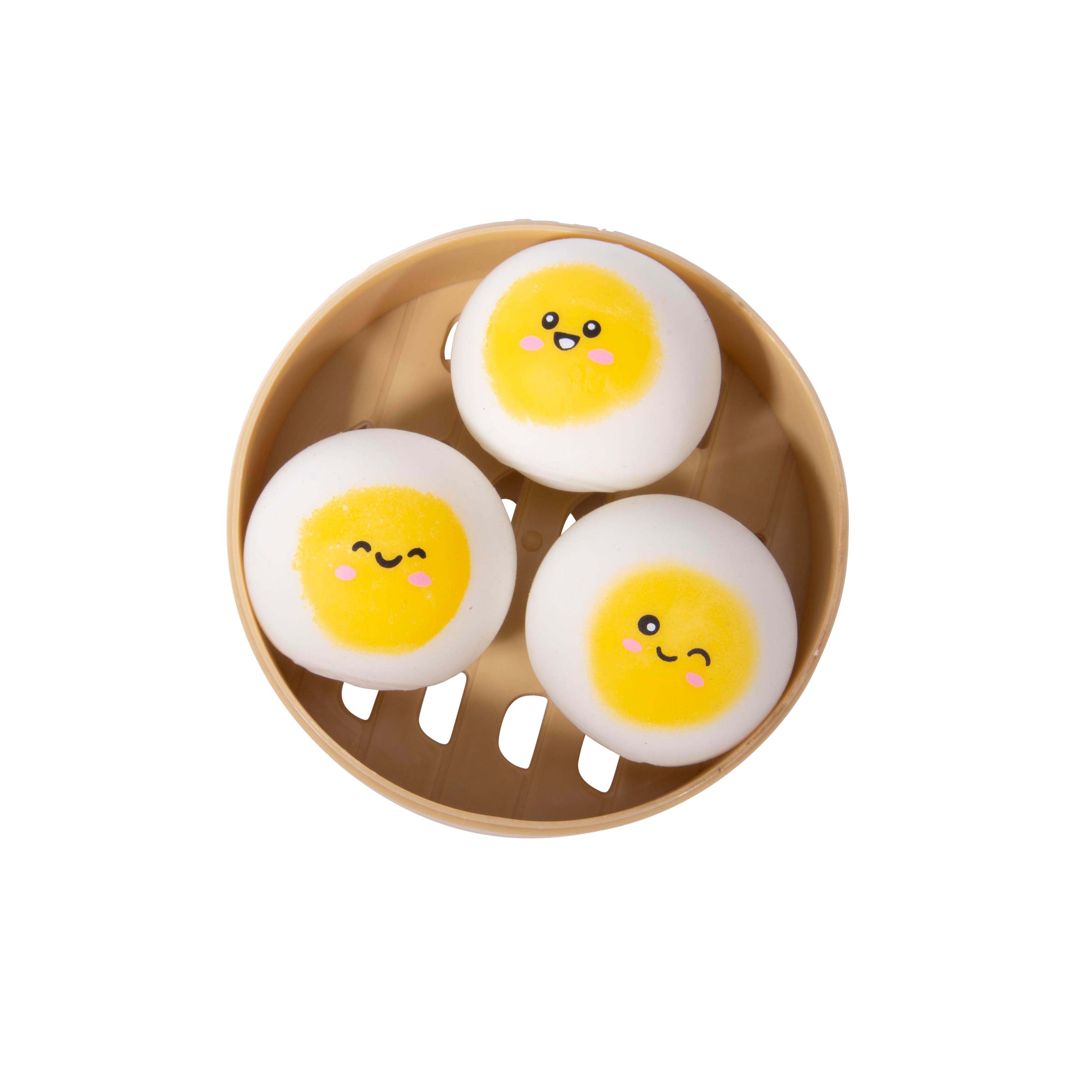 Discovery Zone Squishy Steamed Eggs 3 Piece Set