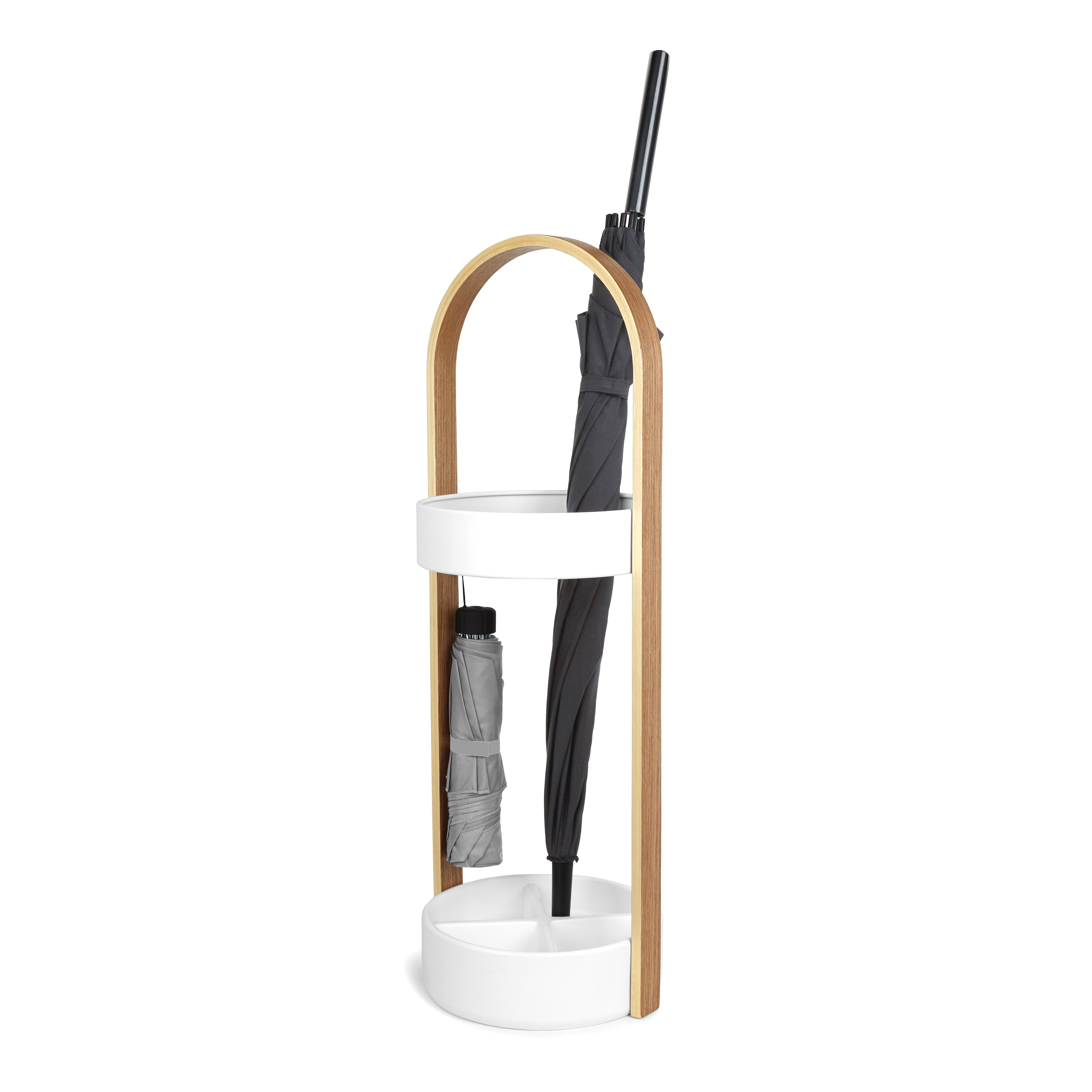 Umbra Bellwood Umbrella Stand White & Natural