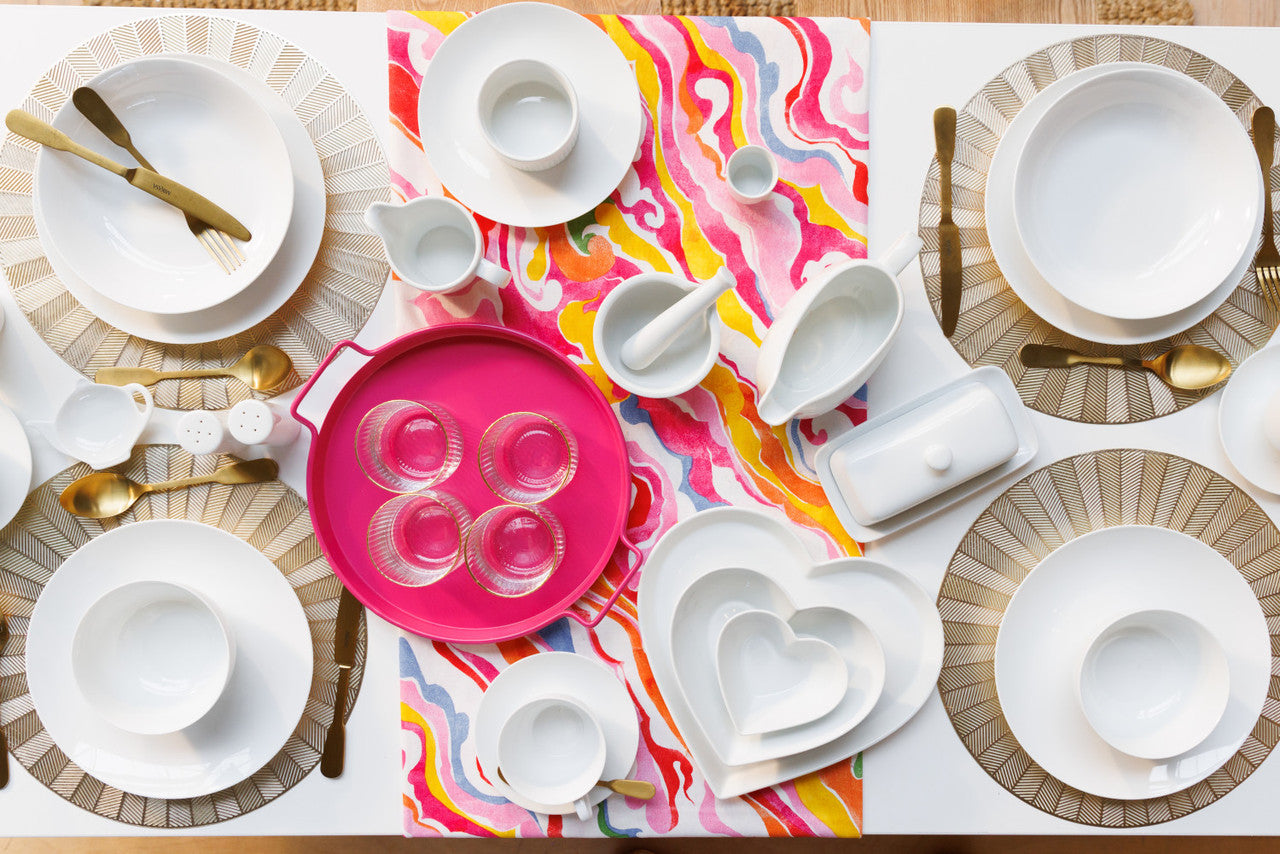 Mikasa Chalk Porcelain Heart Serving Platter 30cm (White)
