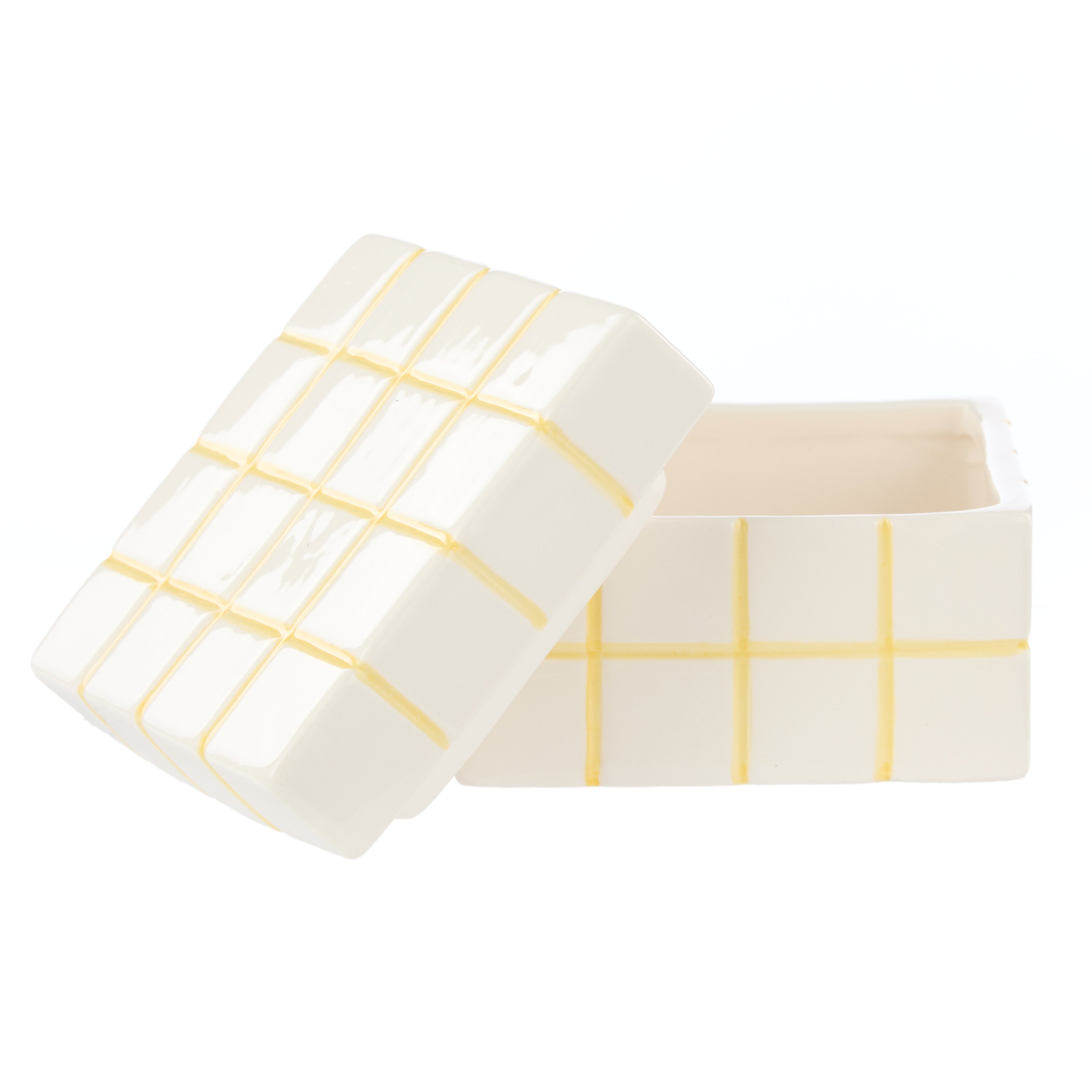 Emporium Lulu Collection Check Box Yellow