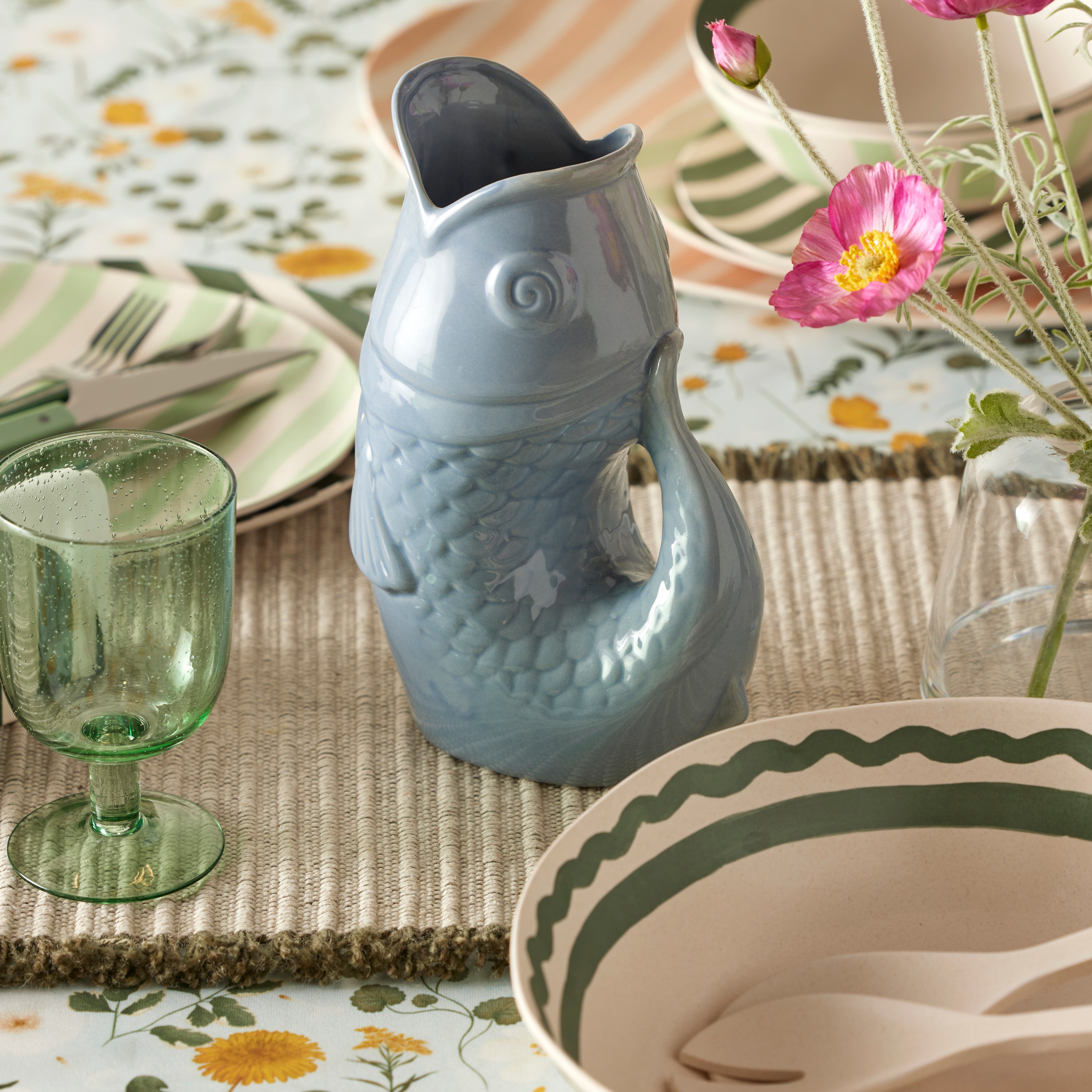 Emporium Poisson Vase Blue