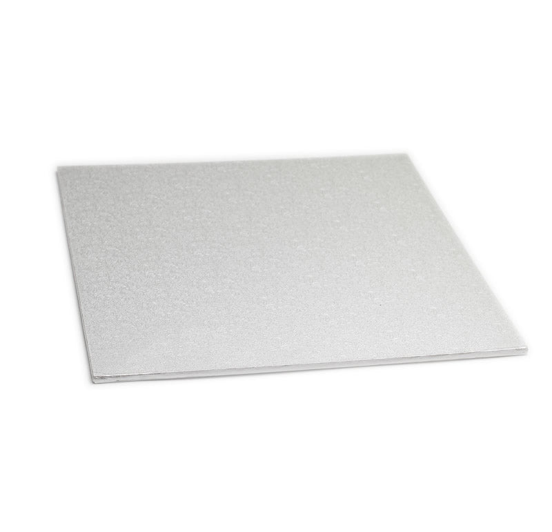 Bake Group Masonite Cake Board Square Silver 8in