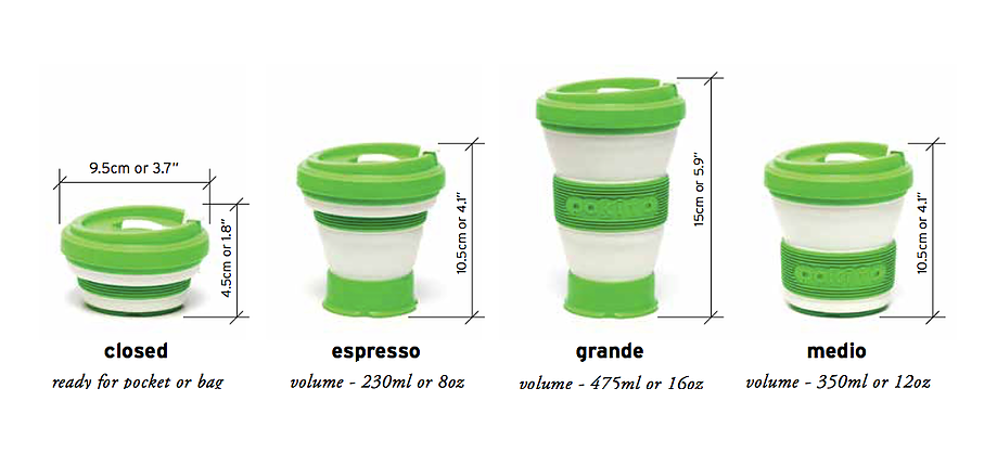 Evo Eco-Friendly Collapsible Cup Sky Blue (Single)