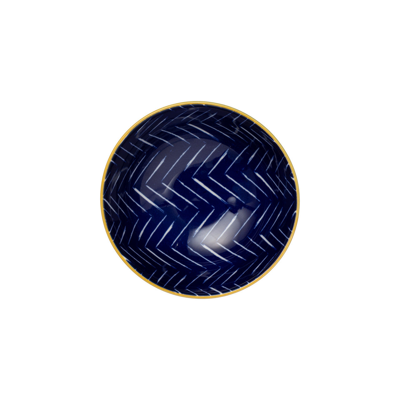 Mikasa Stoneware Nibble Bowl 12cm (Indigo Chevron)