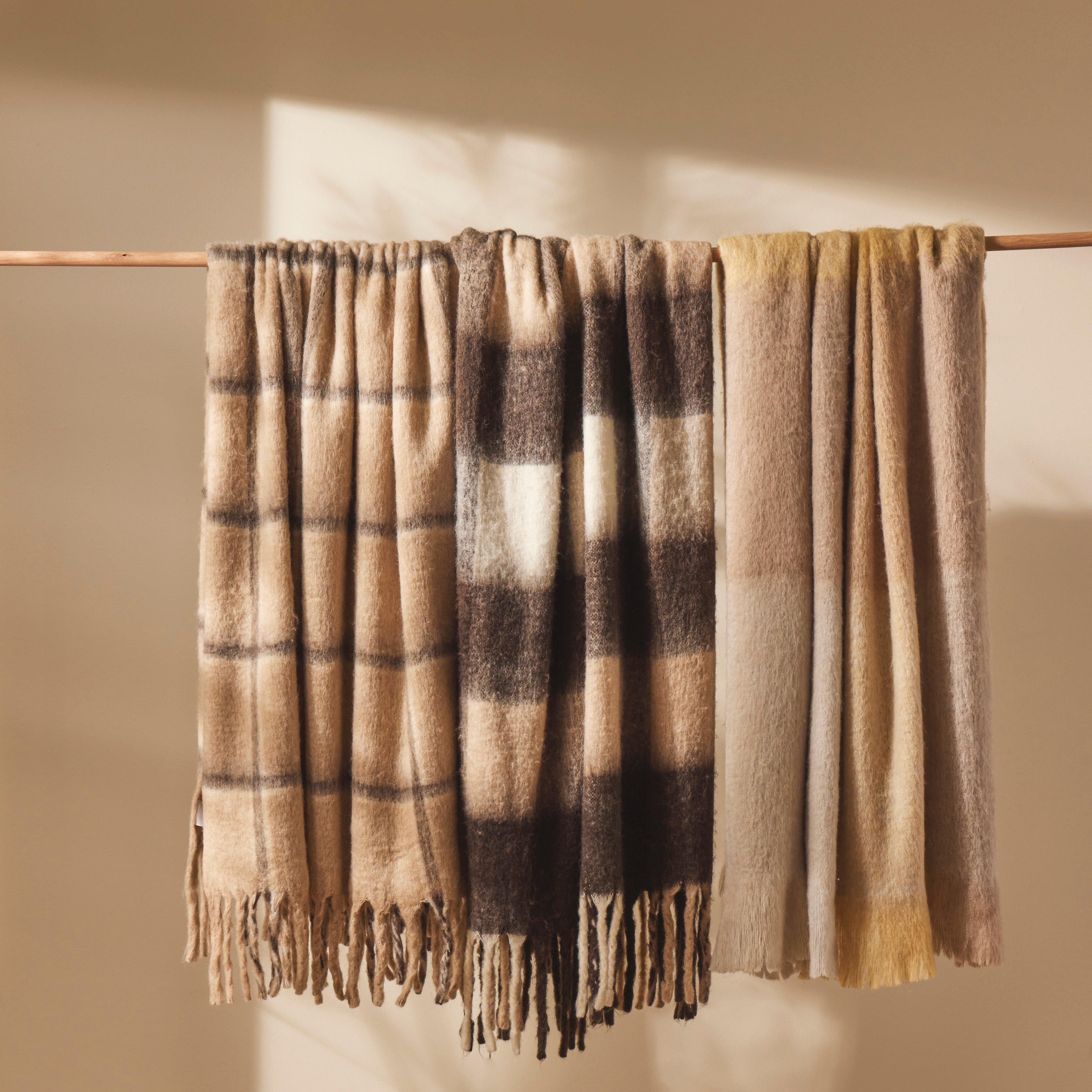Amalfi Morgan Wool Blend Woven Throw Multi-Coloured
