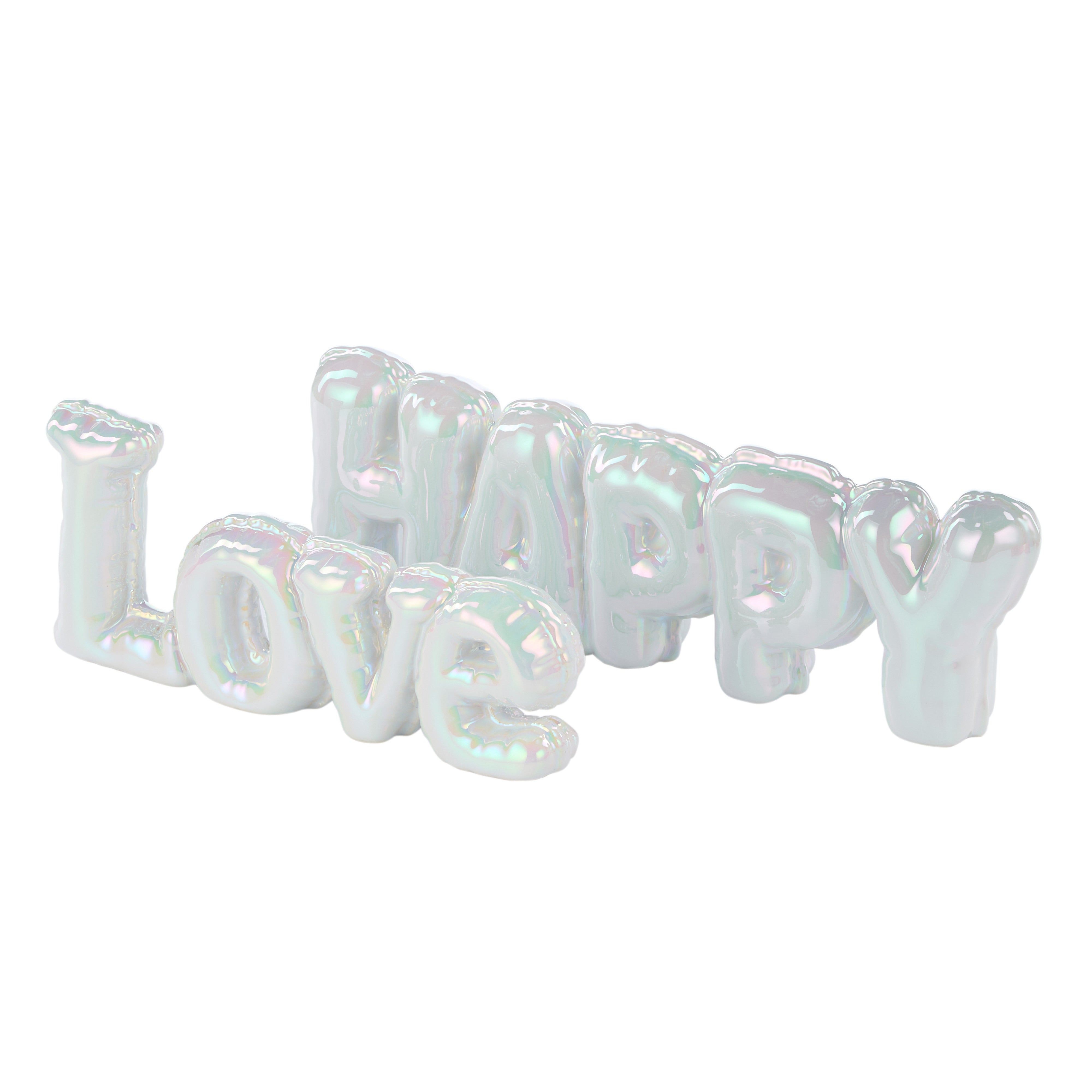 Emporium Happy Balloon Sculpture Pearlescent