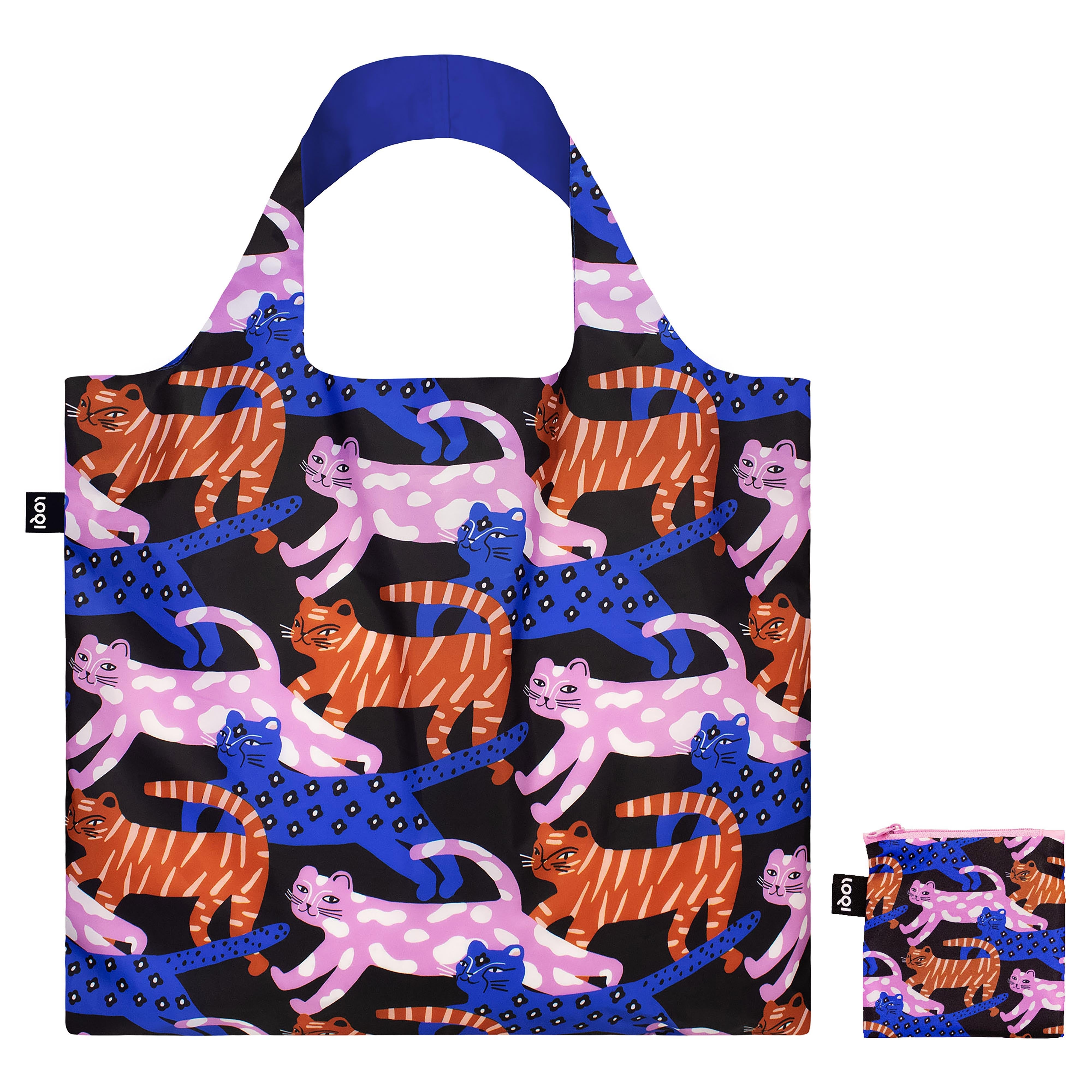 LOQI Glitter Power Cats Tote Bag