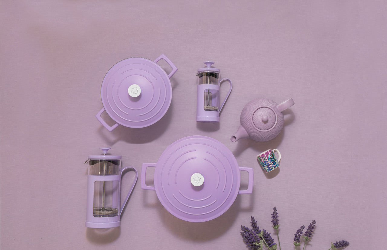La Cafetière Monaco Stainless Steel Cafetière 3 Cup / 350ml (Lavender Purple)