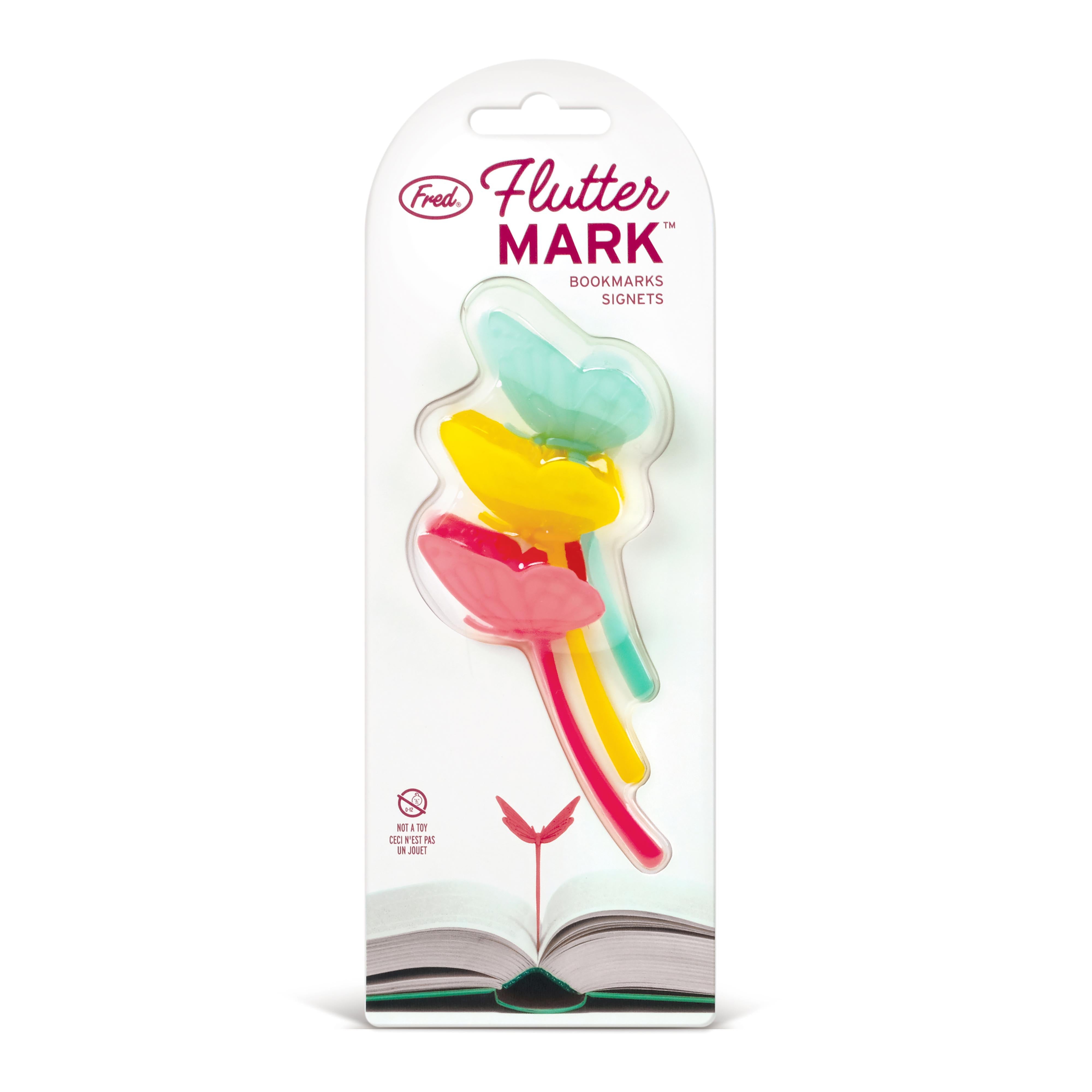 Fred Fluttermark Bookmarks 3 Piece Set Multi-Coloured