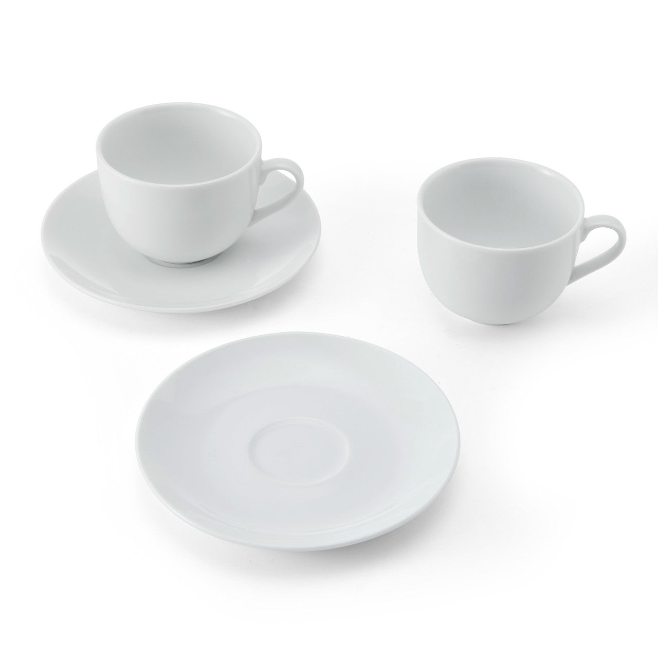 Mikasa Chalk Porcelain Tea Cup & Saucer Set 2 Piece 220ml (White)