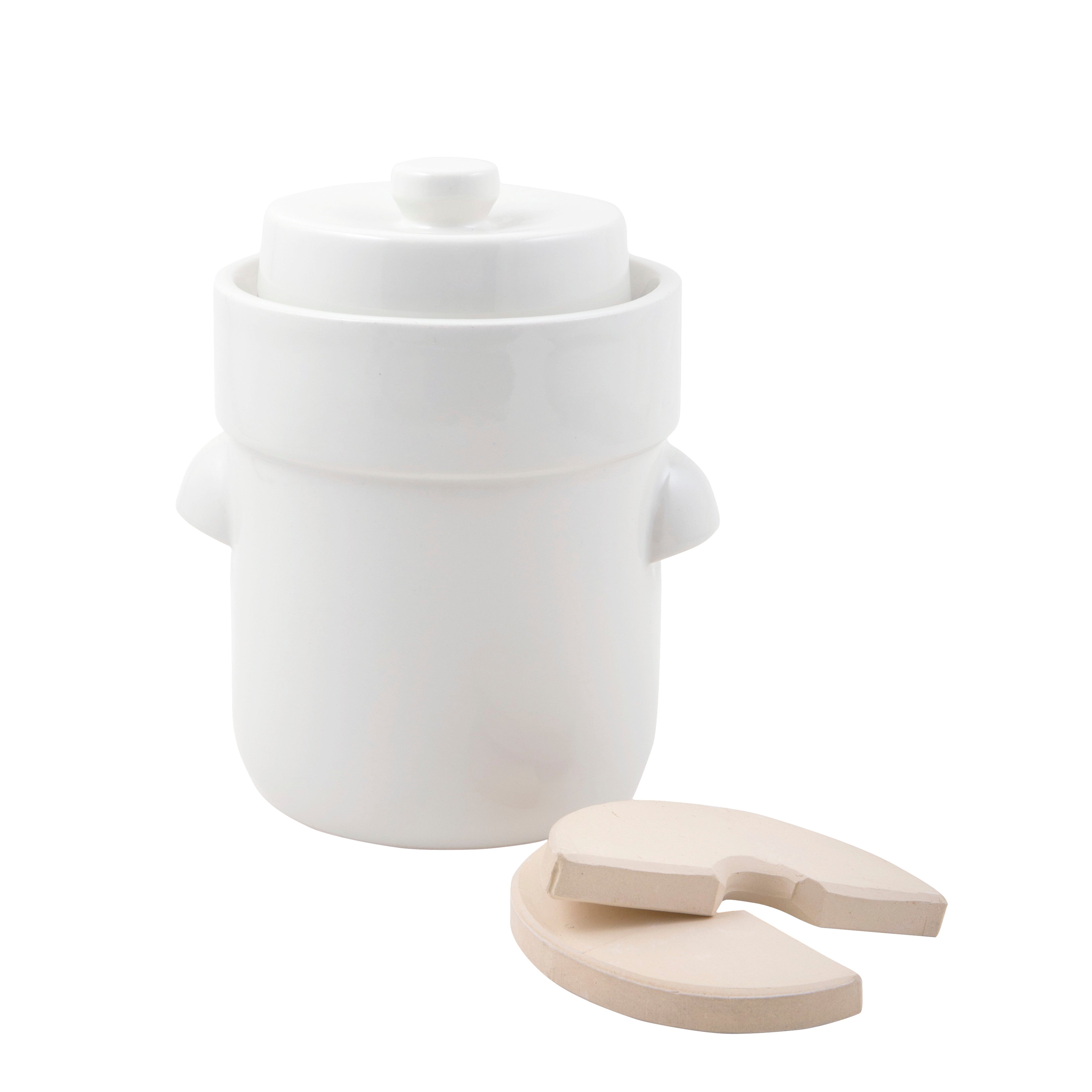 Davis & Waddell Fermentation Crock 3L White