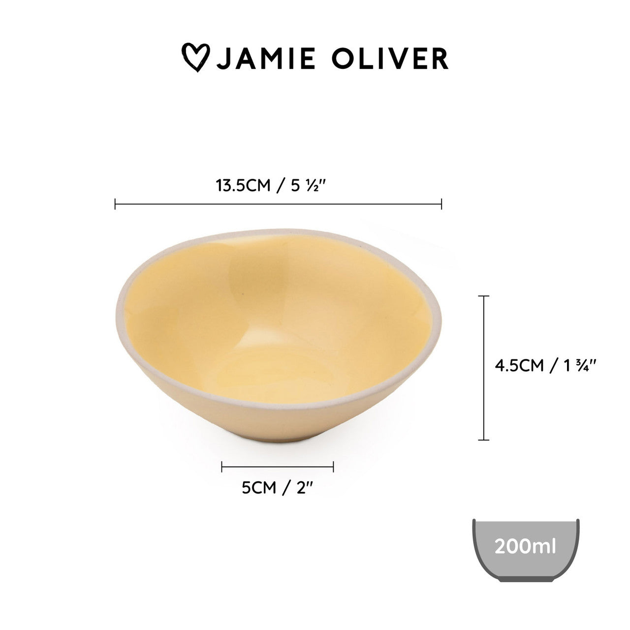 Jamie Oliver Big Love 13cm Little Bowls Set of 4 Mixed Colours