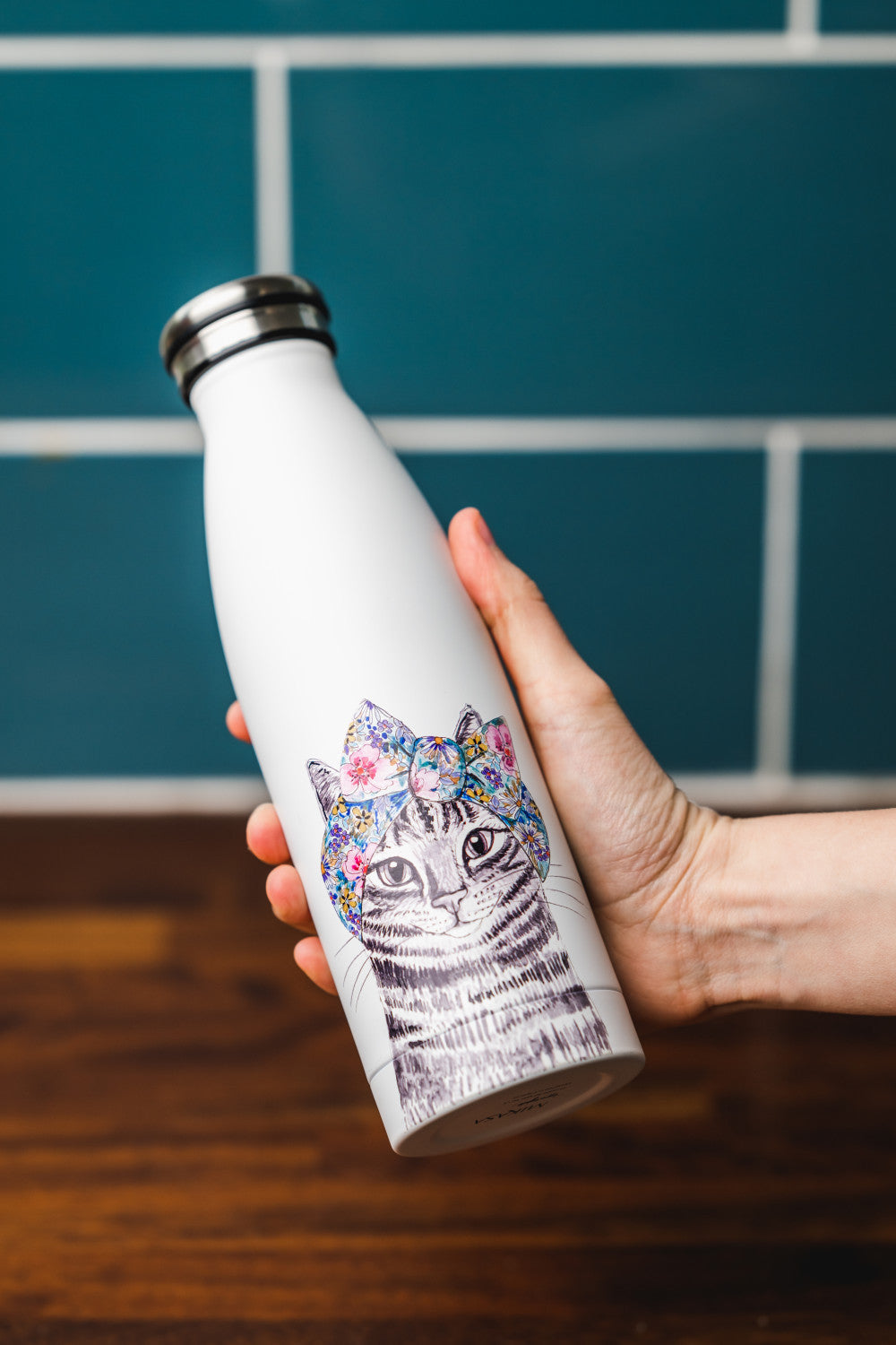 Mikasa x Tipperleyhill Insulated Bottle 500ml (Cat)