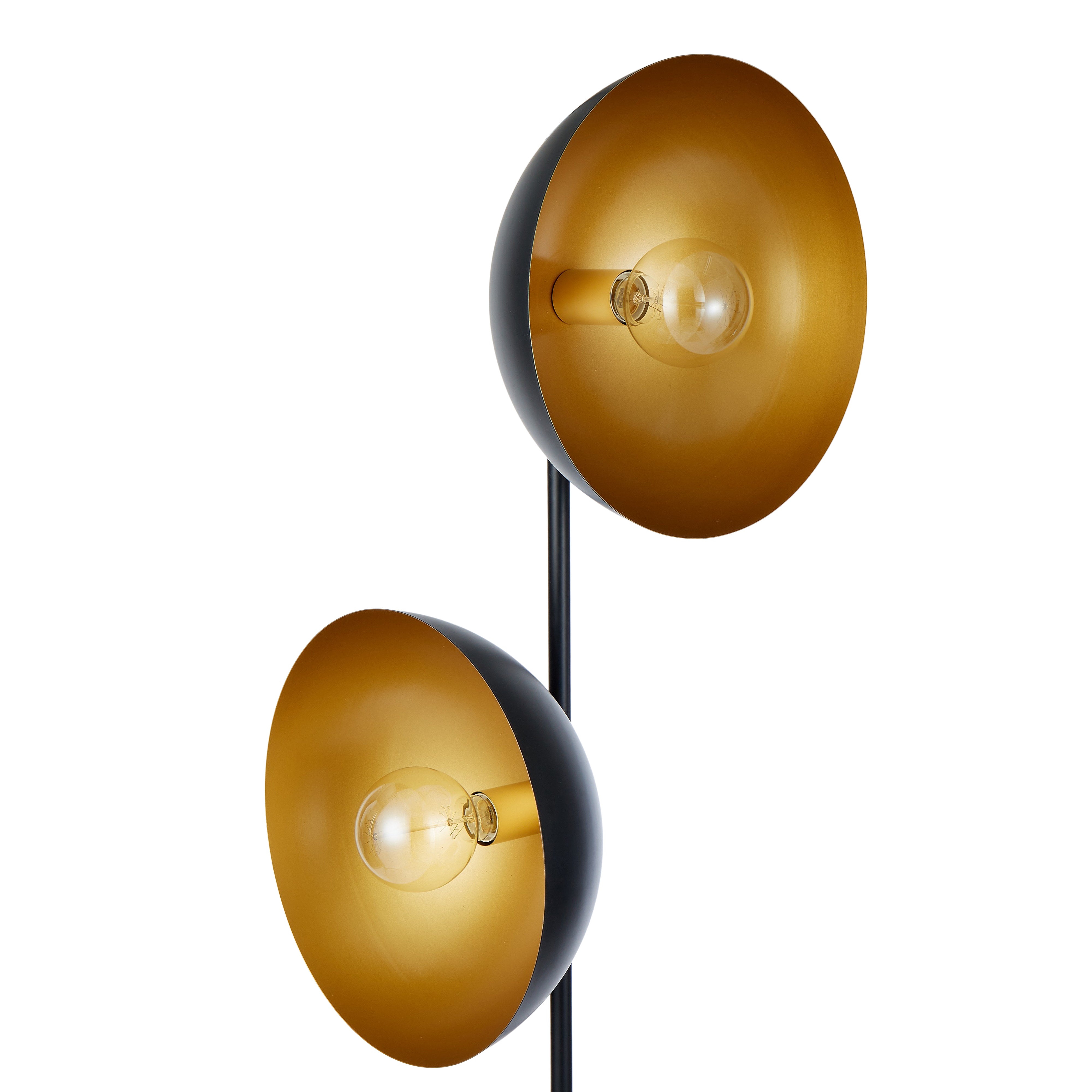 Grand Designs Spotlight Floor Lamp Black & Brass