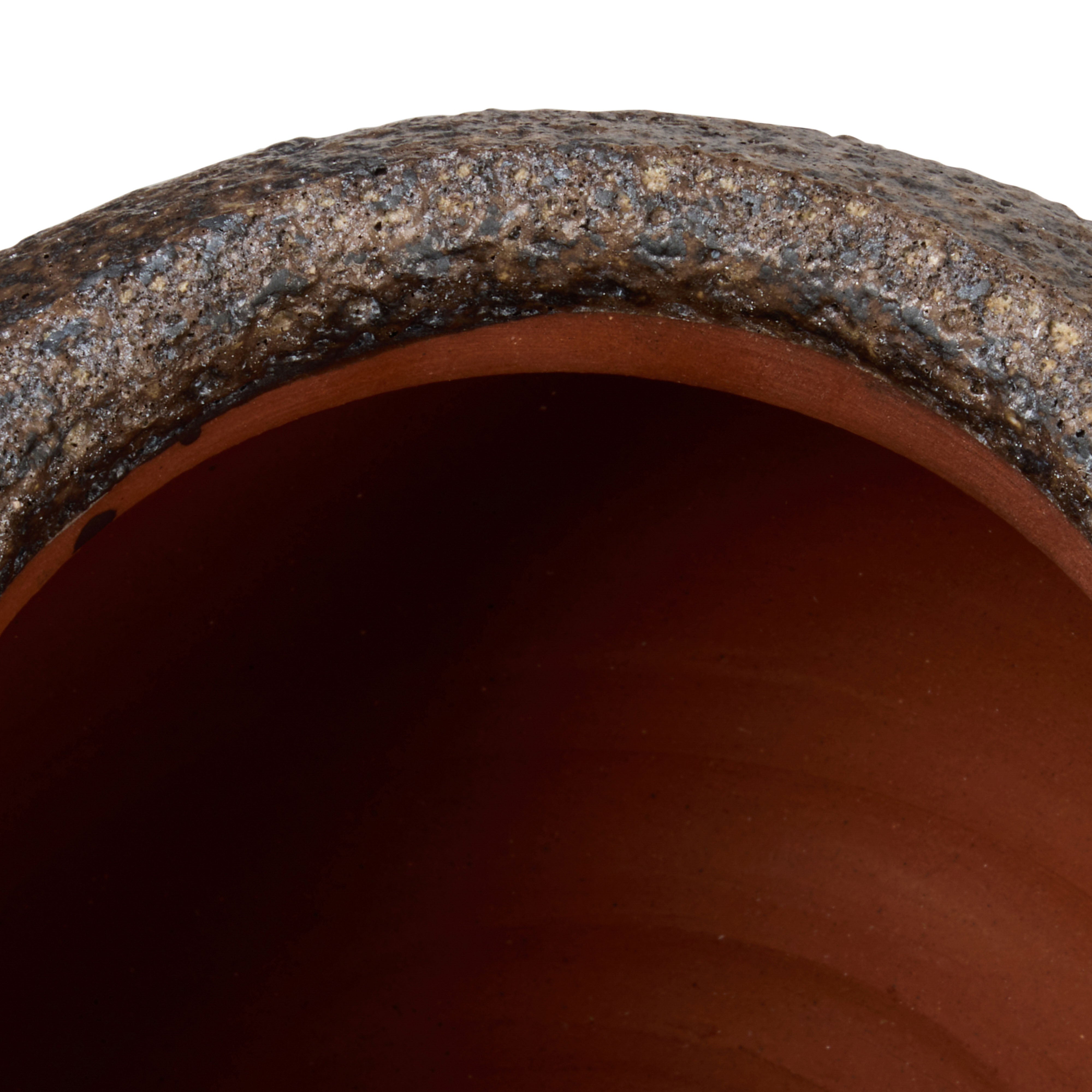 Amalfi Orin Vase Reactive Dark Brown