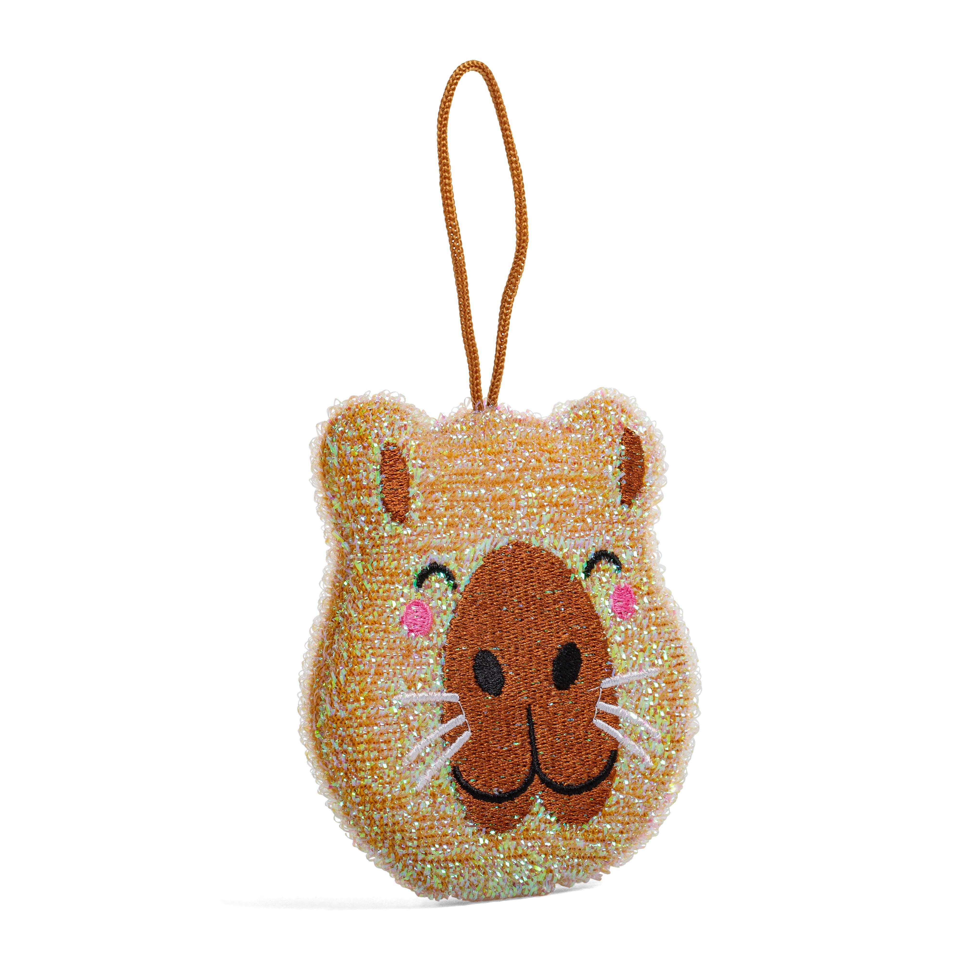 Kikkerland Capybara Scrub Sponge 2 Piece Set Multi-Coloured