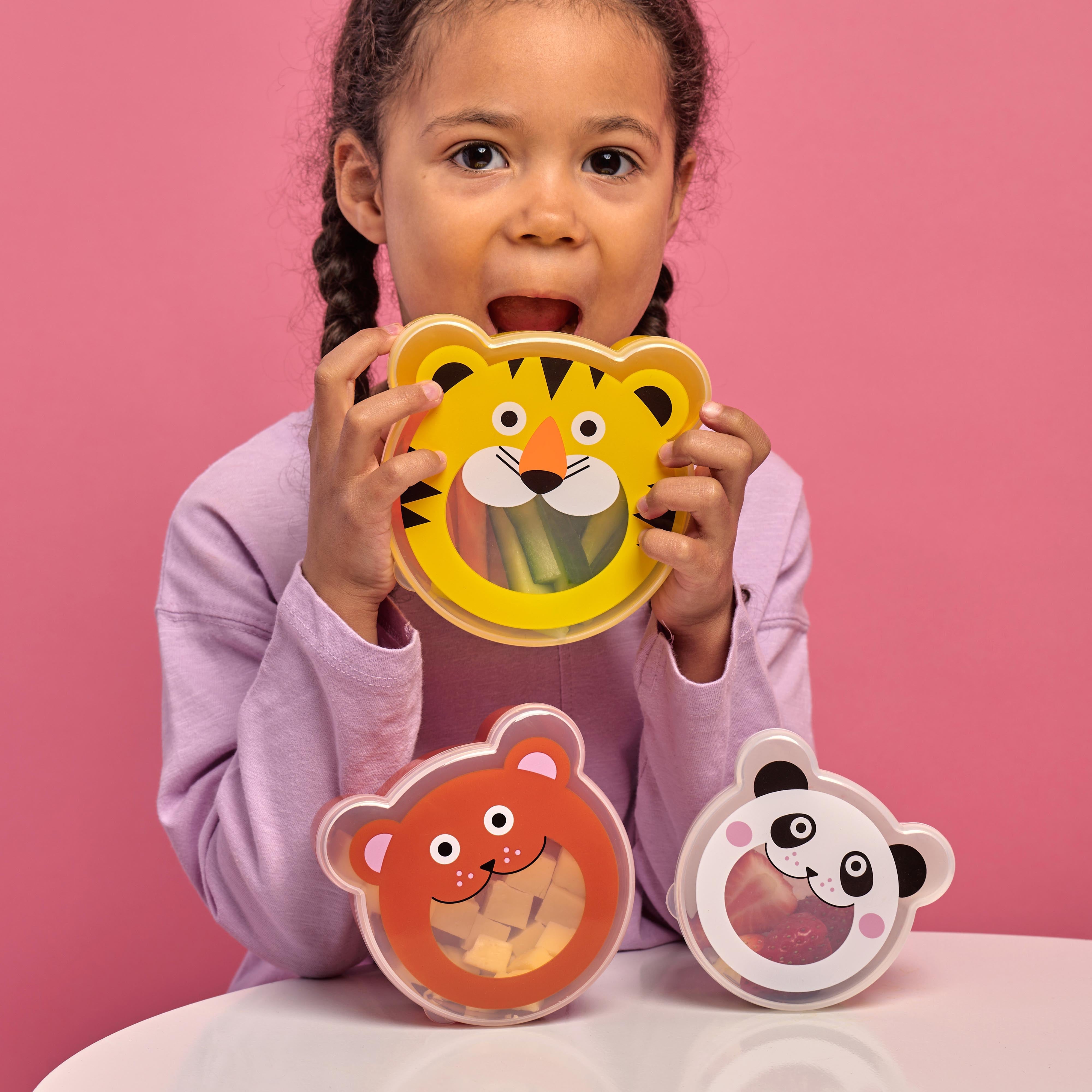 Kidoki On the Go Snack Boxes 3 Piece Set Multi-Coloured