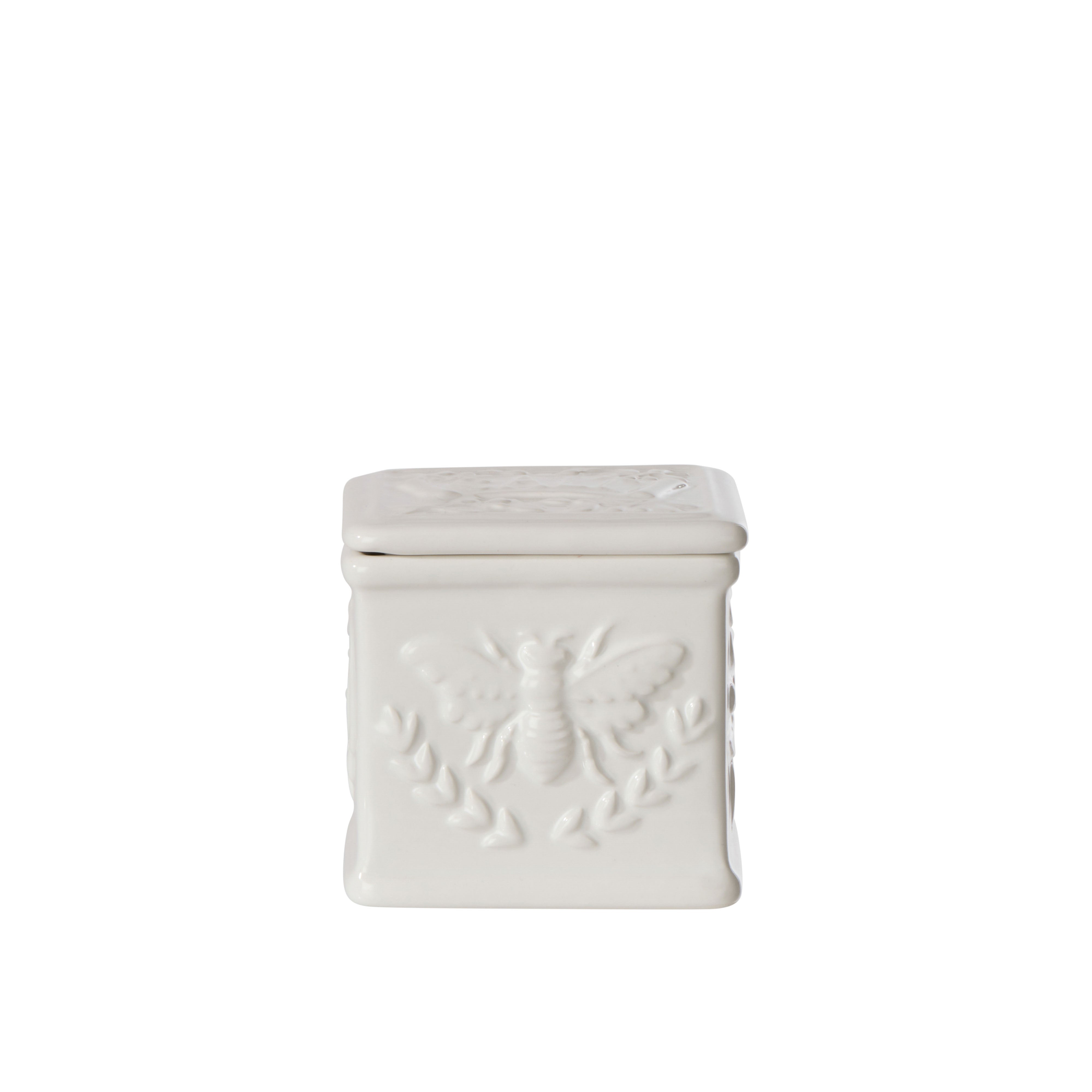 Davis & Waddell Wildflower & Hive Salt Cellar White