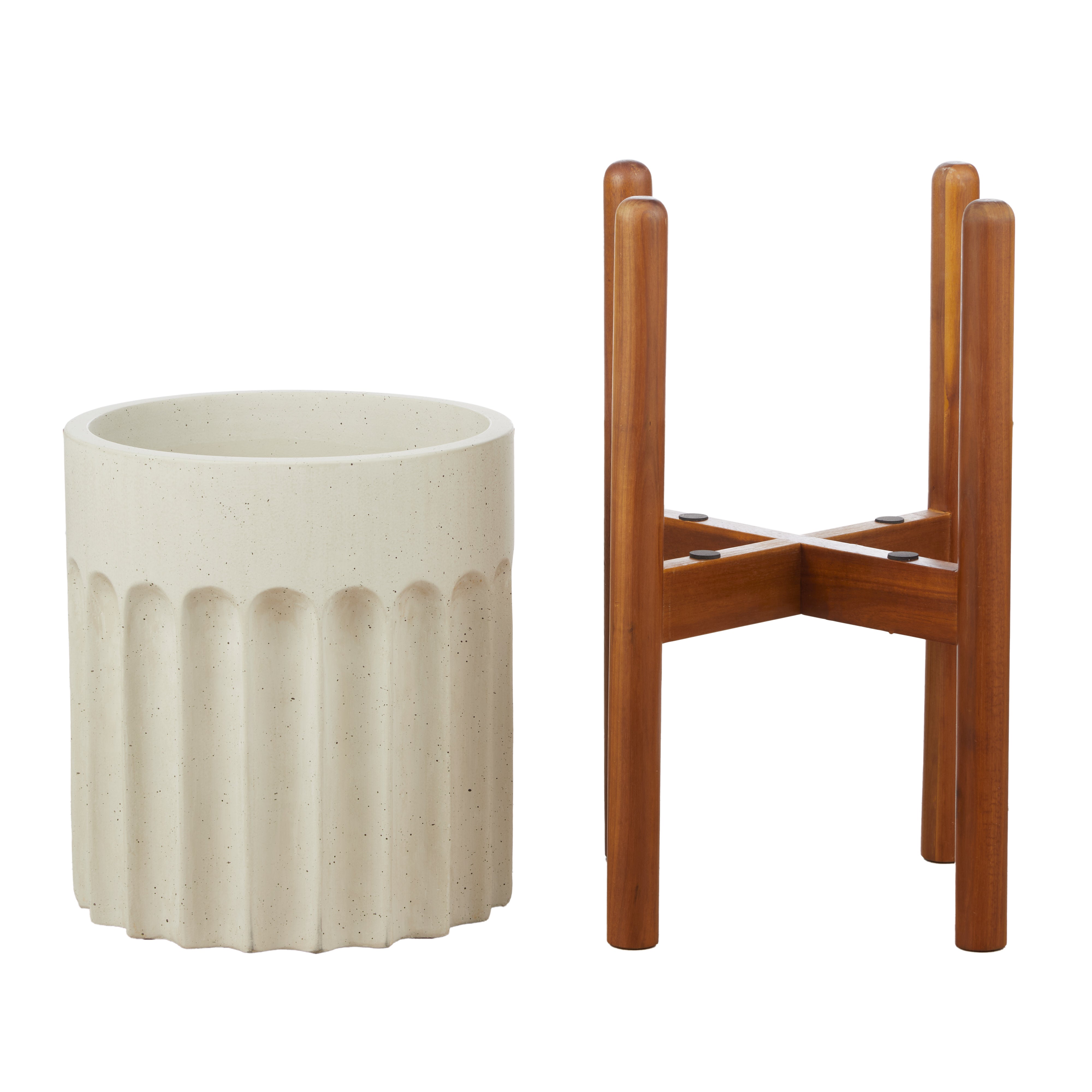 Amalfi Barkley Planter White