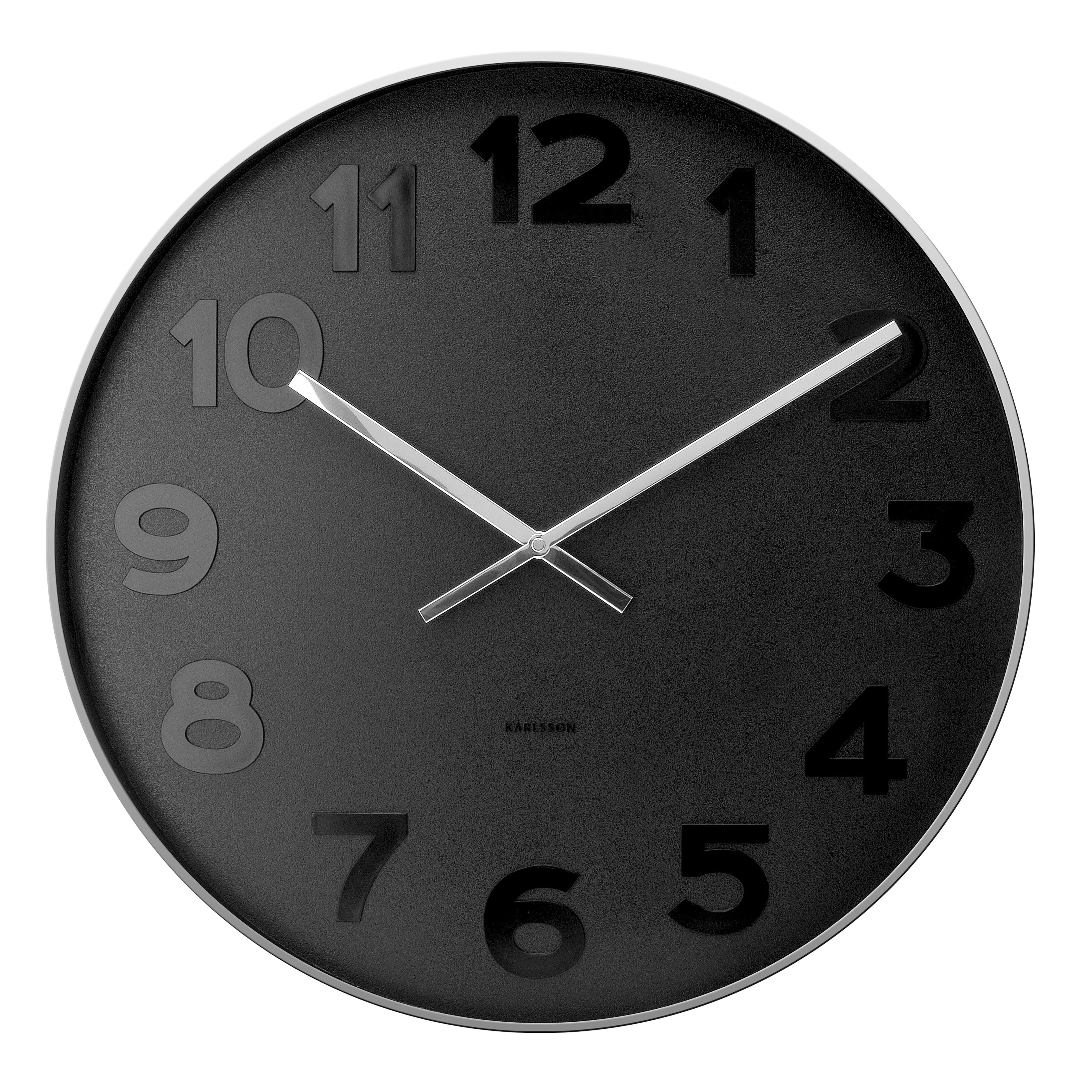 Karlsson Mr Black Wall Clock 38cm