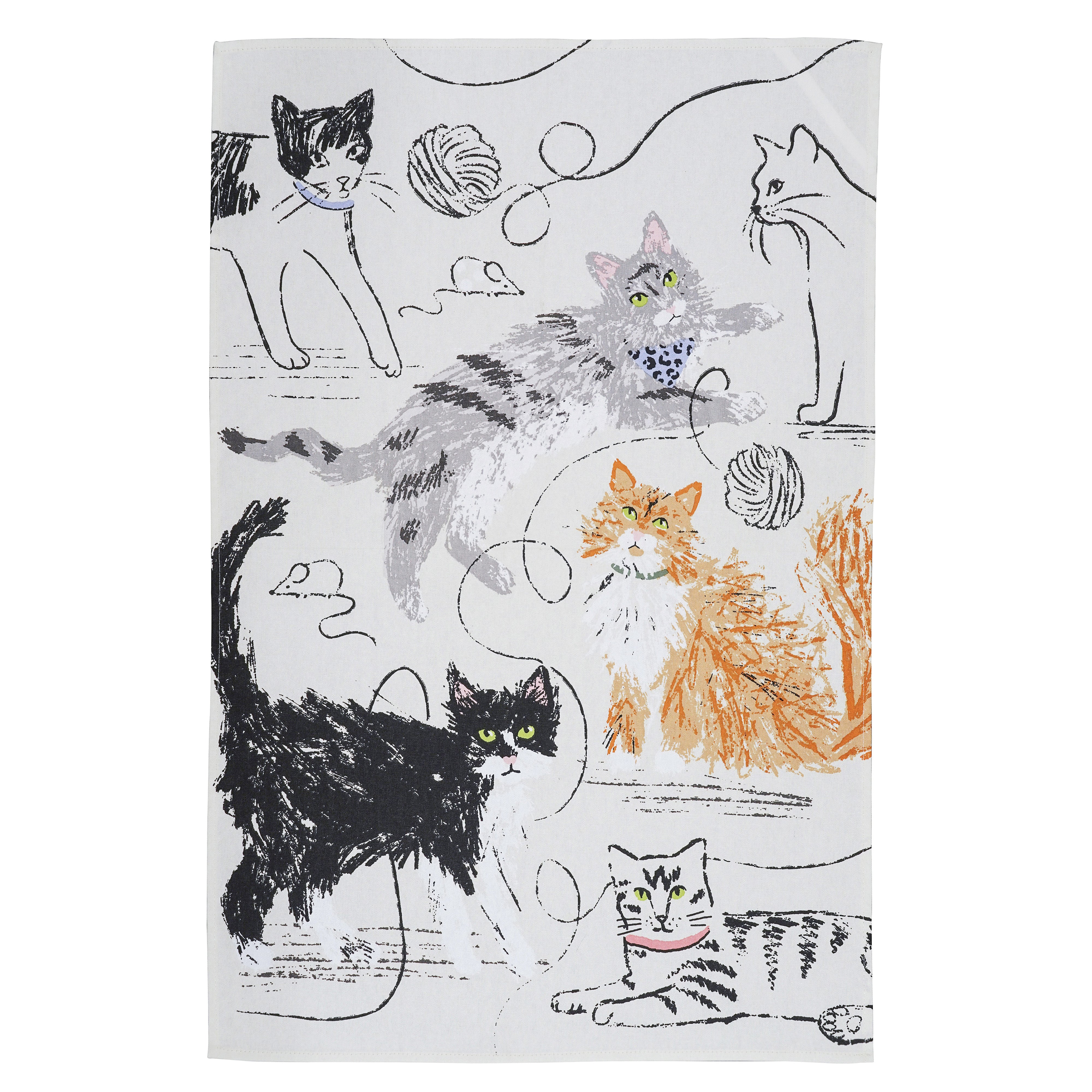 Ulster Weavers Feline Friends Tea Towel Multi-Coloured