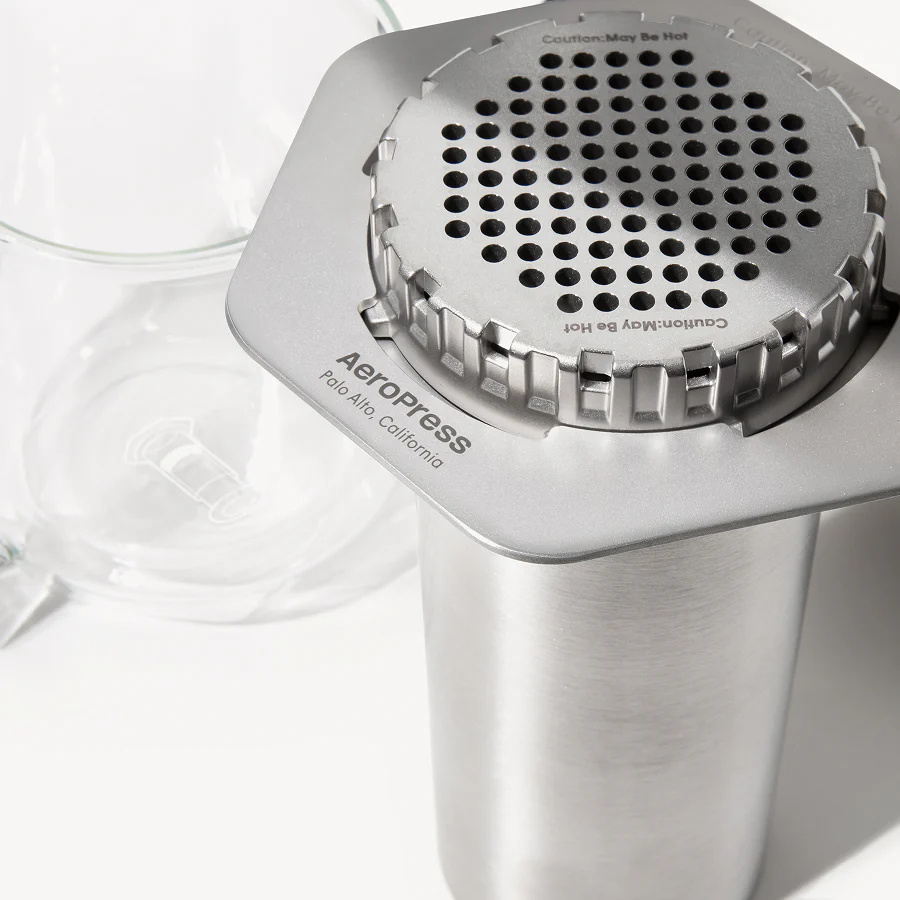 AeroPress Steel Coffee Press Silver (360ml)
