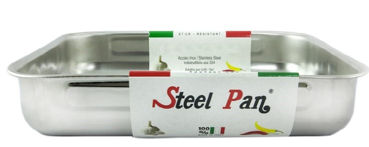Steel Pan Non Attacca Square High Sided Roasting Pan