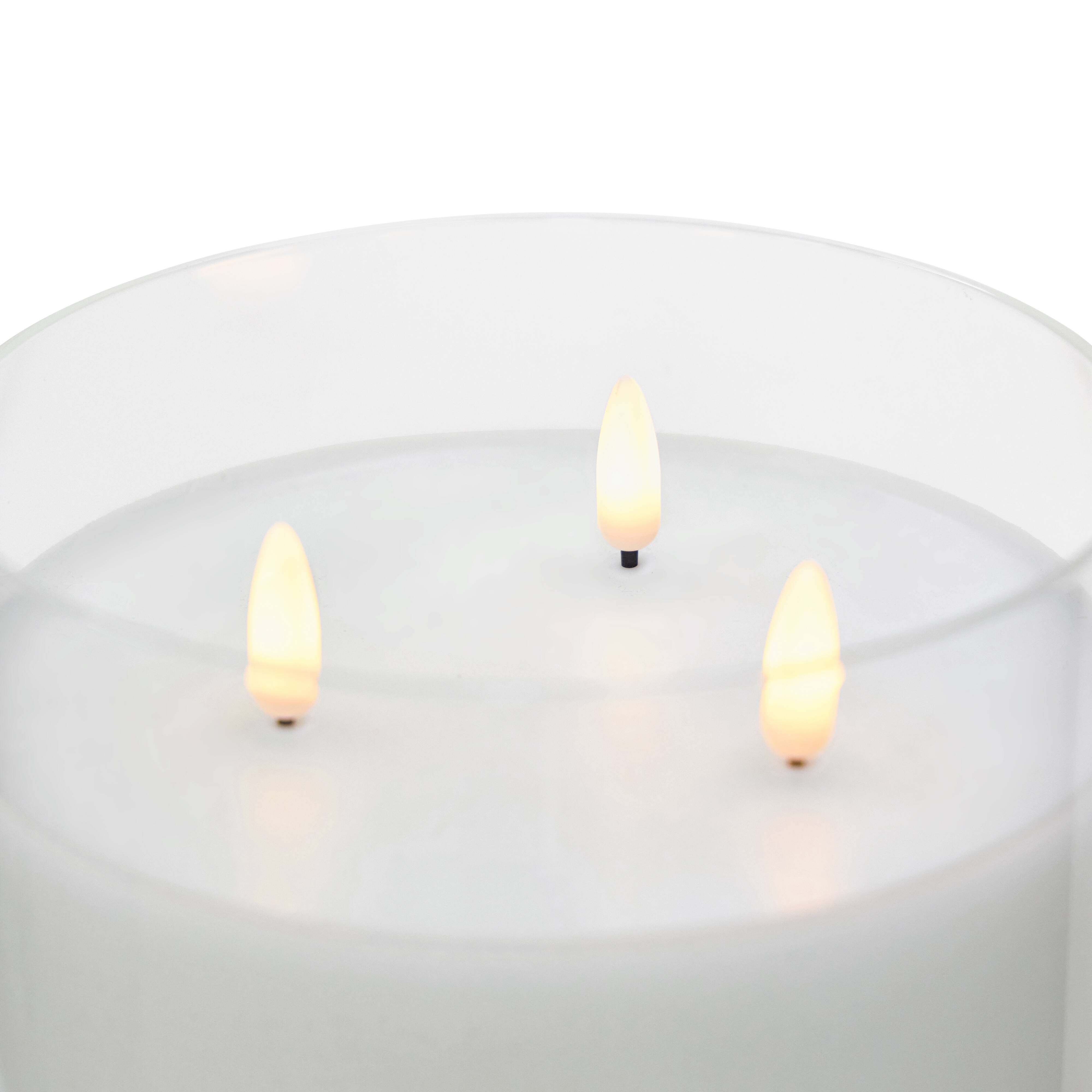 Rogue Glass Triflame Candle Clear 20cm