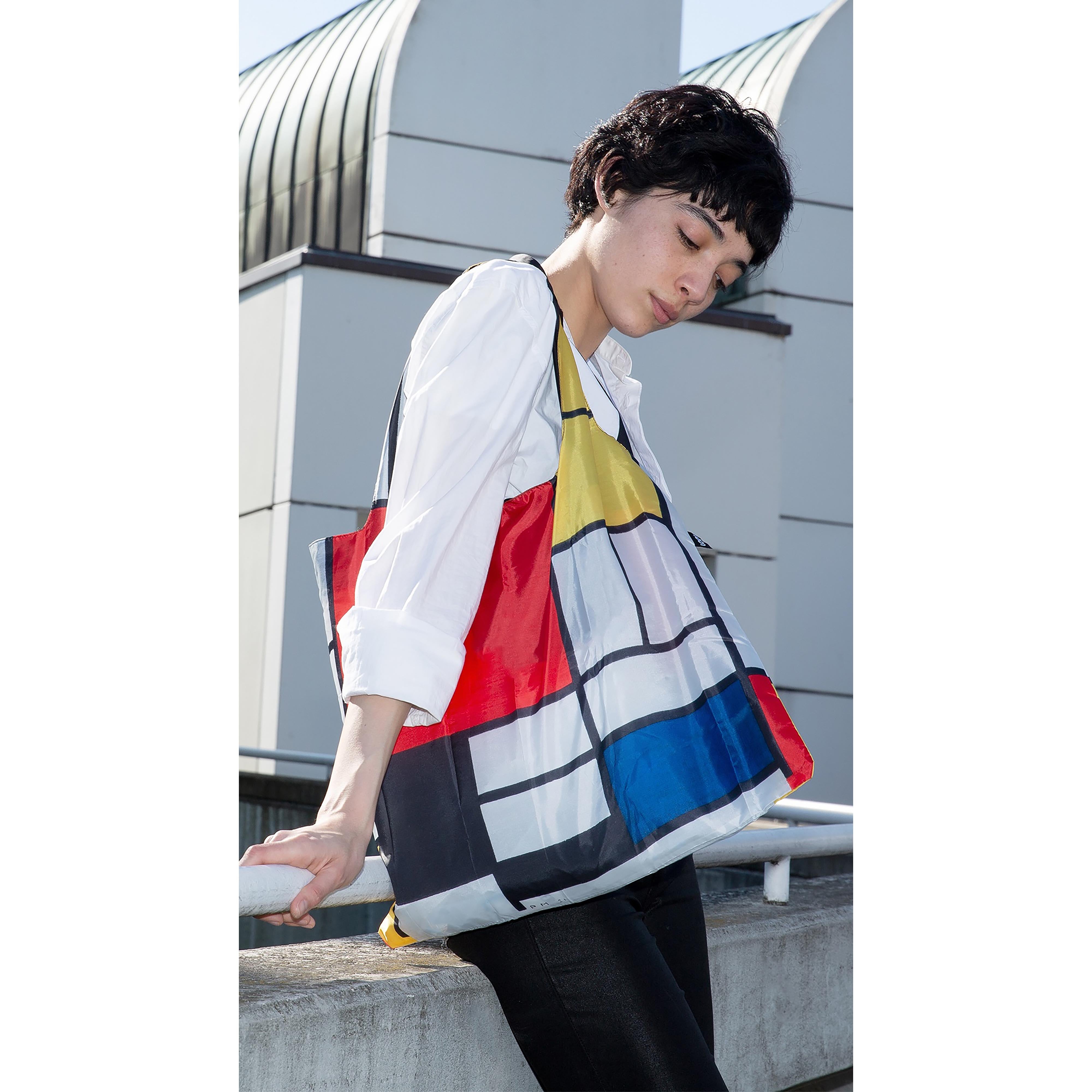 LOQI Mondrian Composition Tote Bag