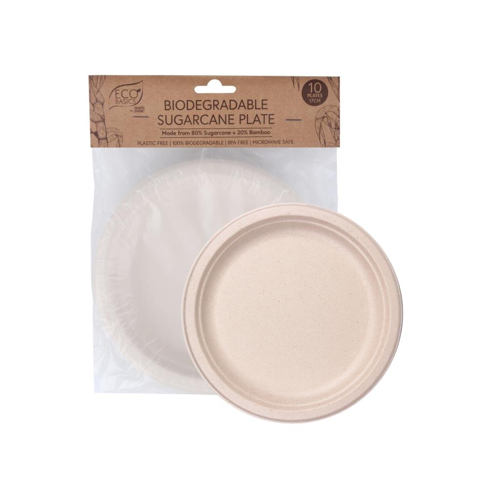 Biodegradable Sugarcane Plates