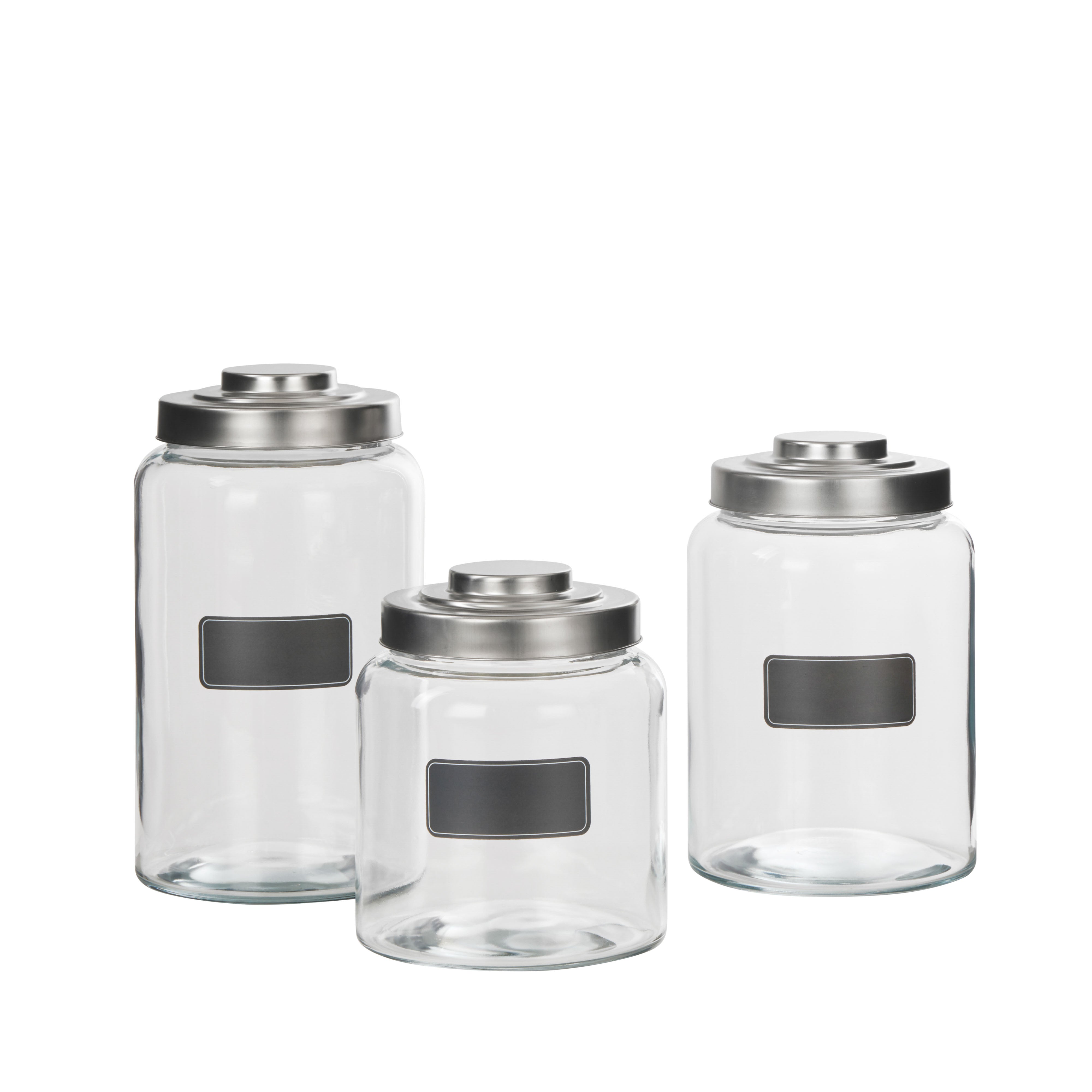 Davis & Waddell Heritage Storage Jar With Chalkboard Label 3.5L Clear