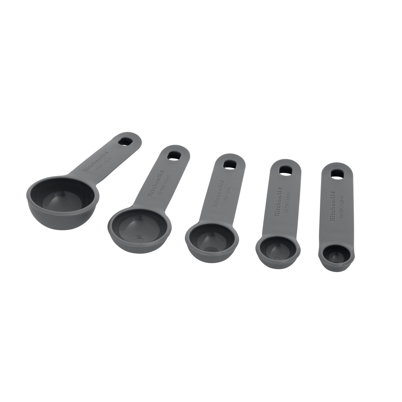 KitchenAid 5 Piece Measuring Spoon Set (Charcoal Grey)