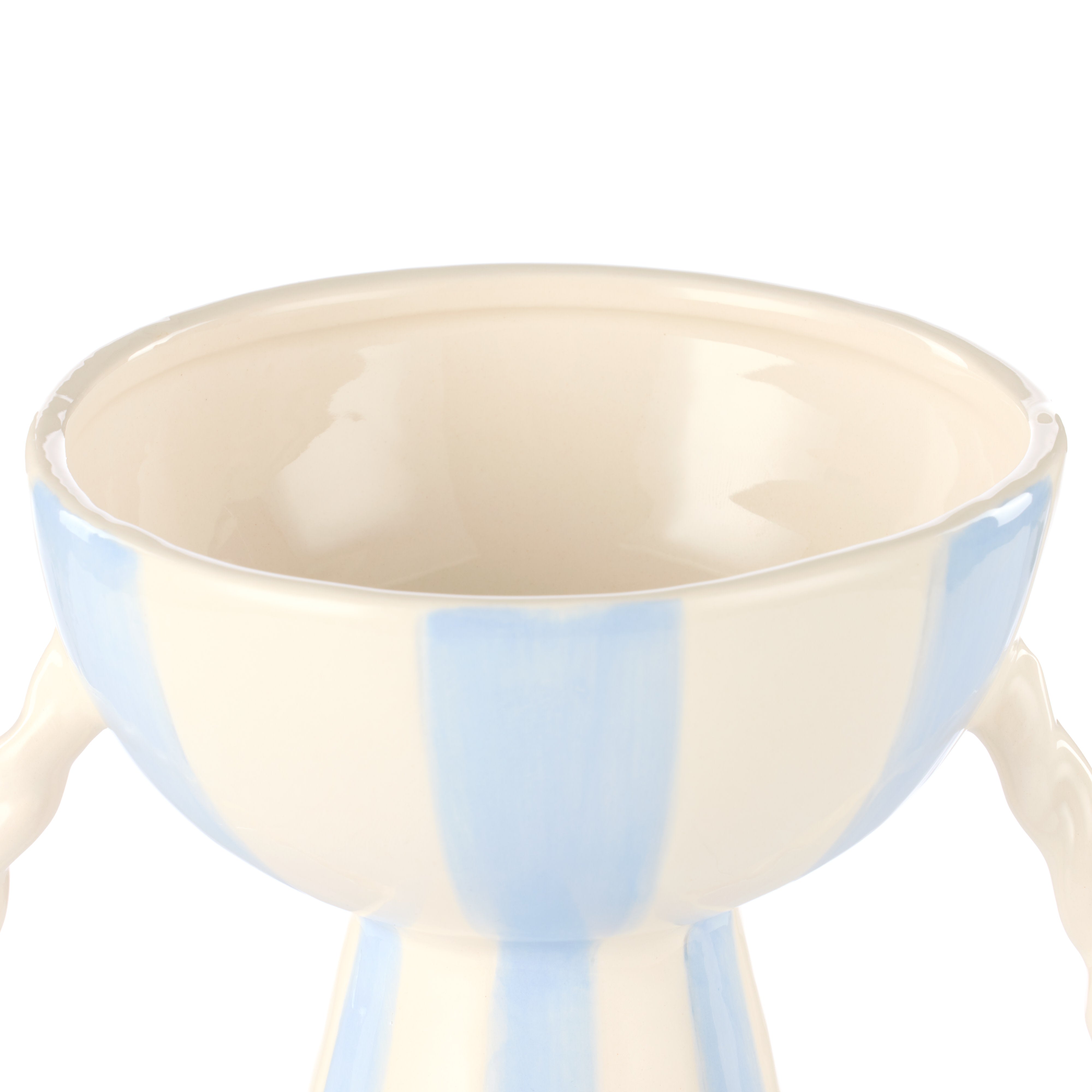 Emporium Lulu Collection Stripe Vase Blue