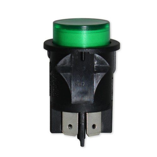 Bezzera Green Round Switch 16A 2-Pole 25mm