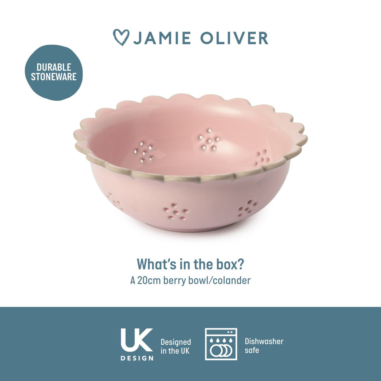 Jamie Oliver Big Love 20cm Beautiful Berry Bowl Pink