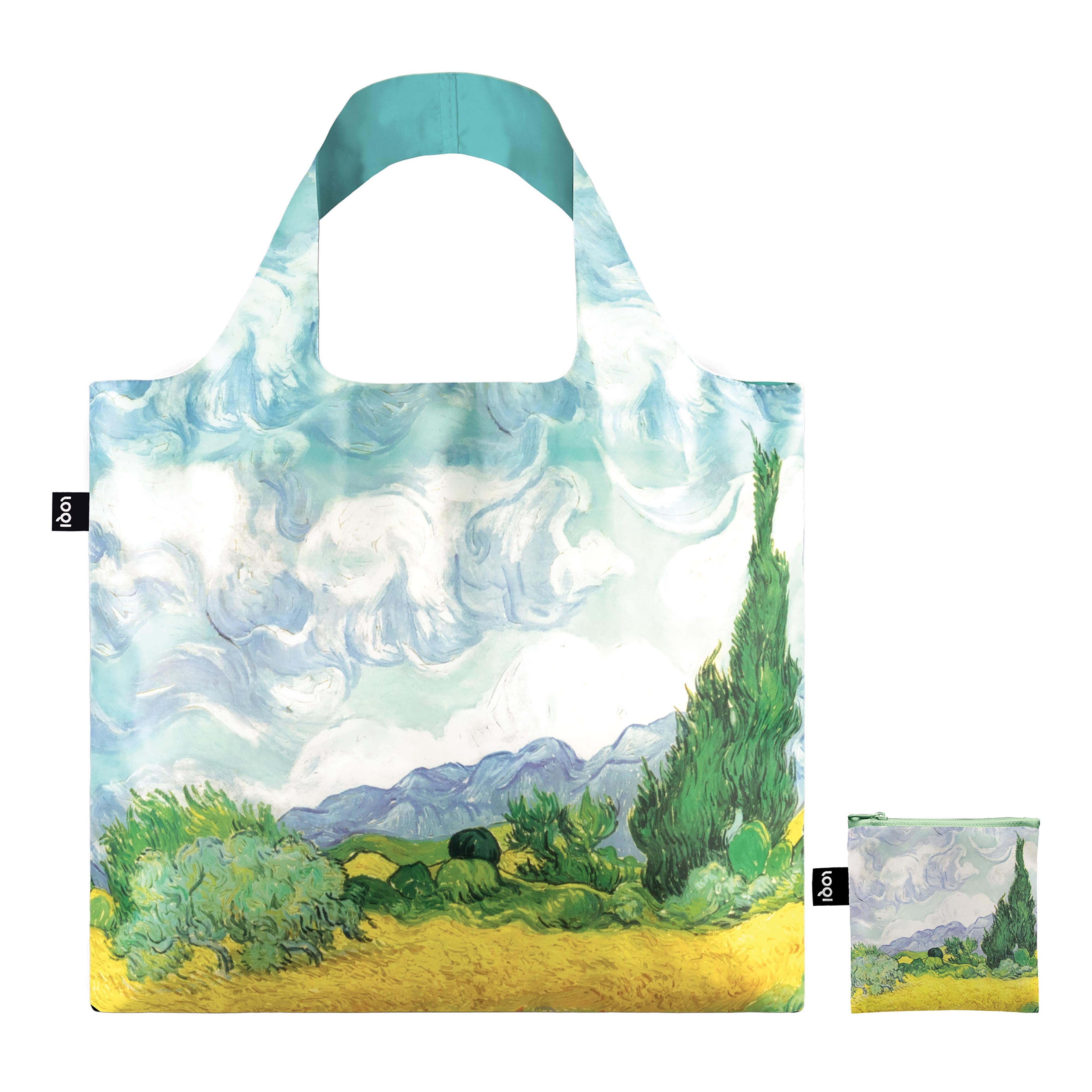 LOQI Vincent Van Gogh A Wheatfield Tote Bag