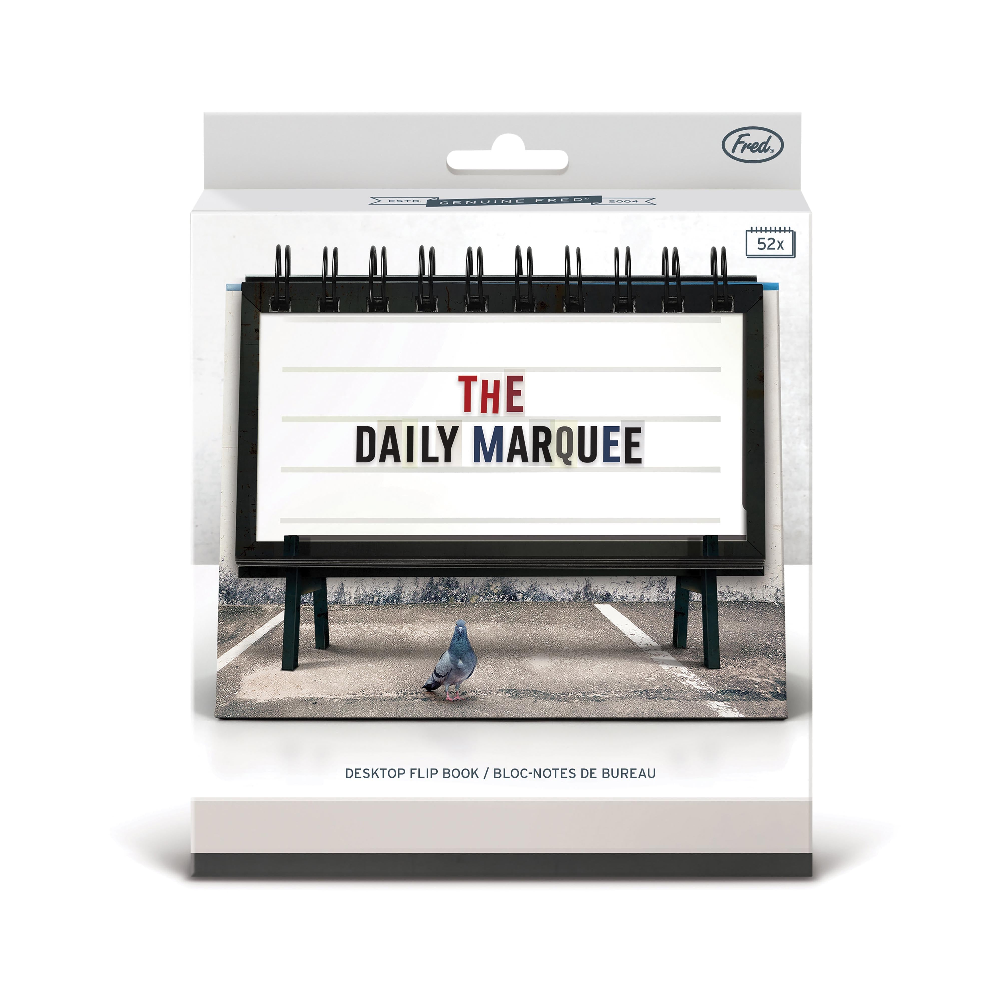Fred Daily Marquee Desk Flip Book Multi-Coloured