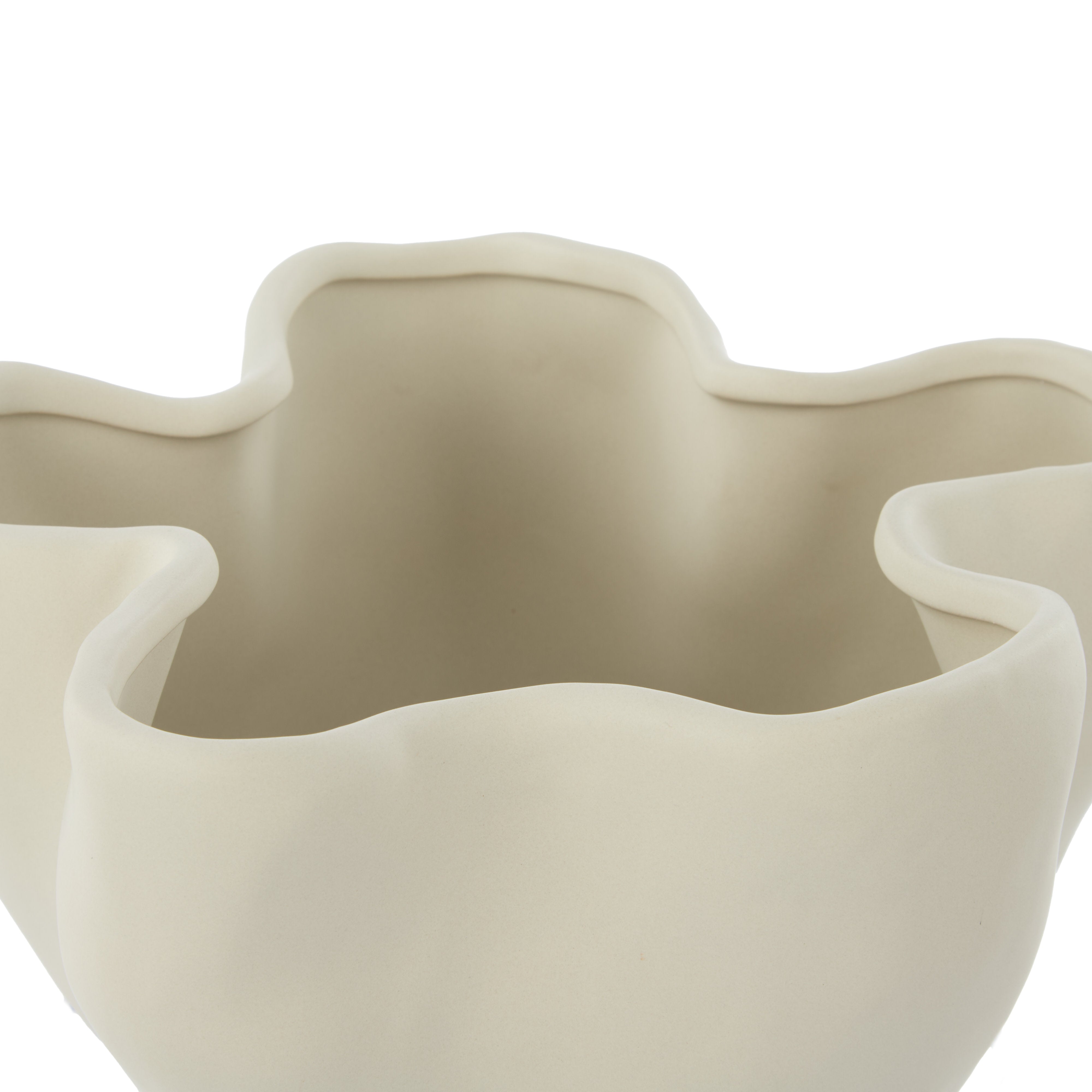 Amalfi Fluid Vase Cream