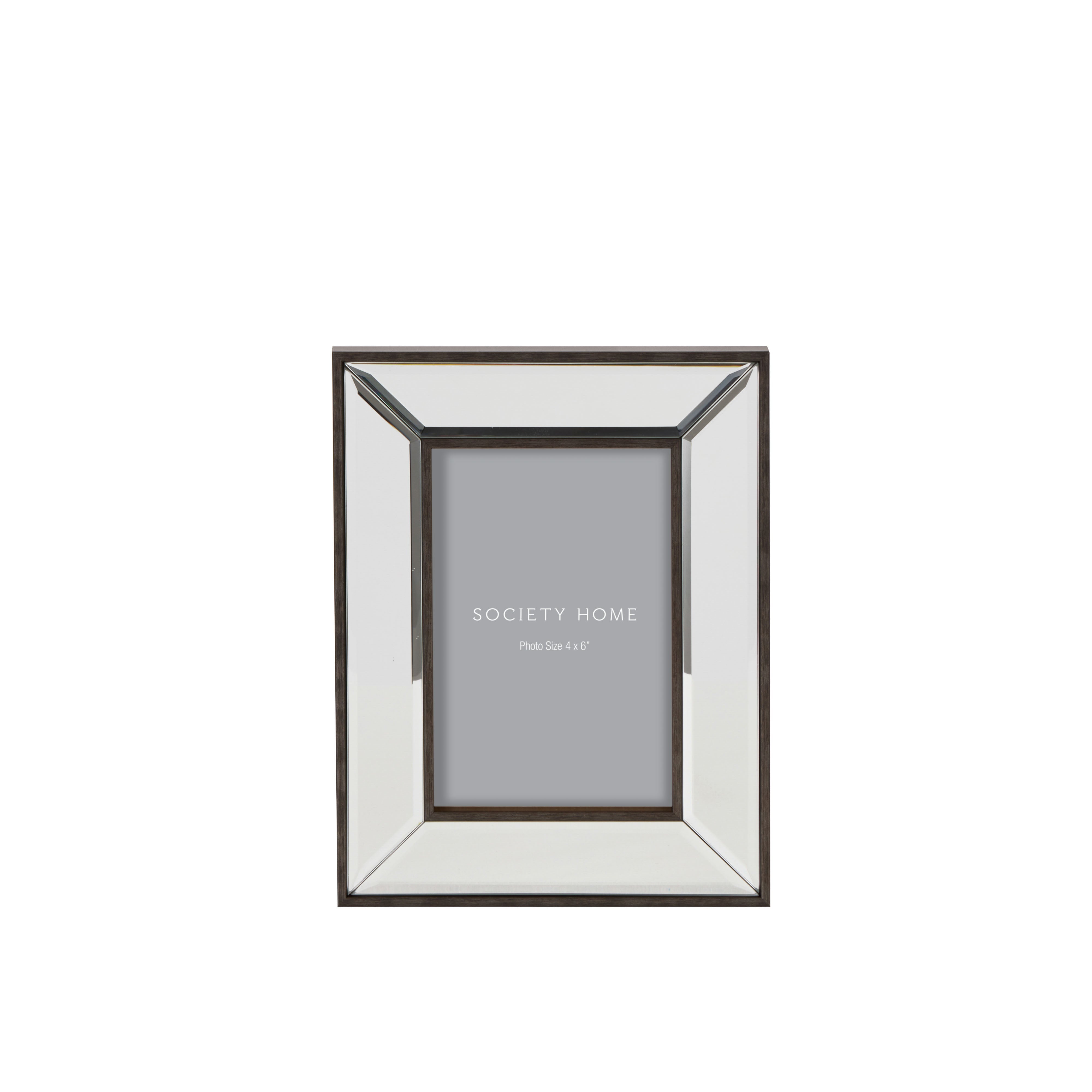 Society Home Amelia Mirror Photo Frame Black & Mirror 22cm
