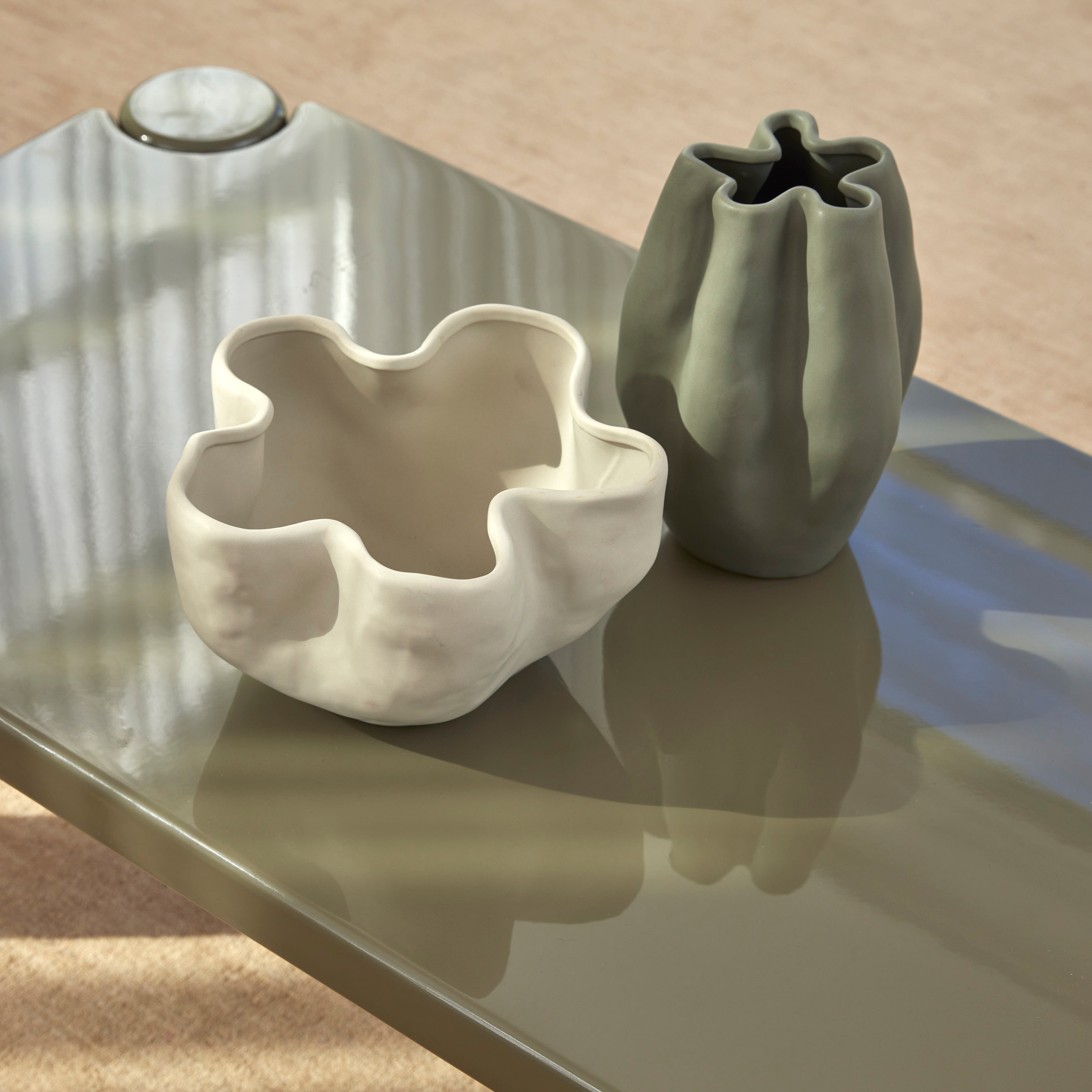 Amalfi Fluid Vase Small Green