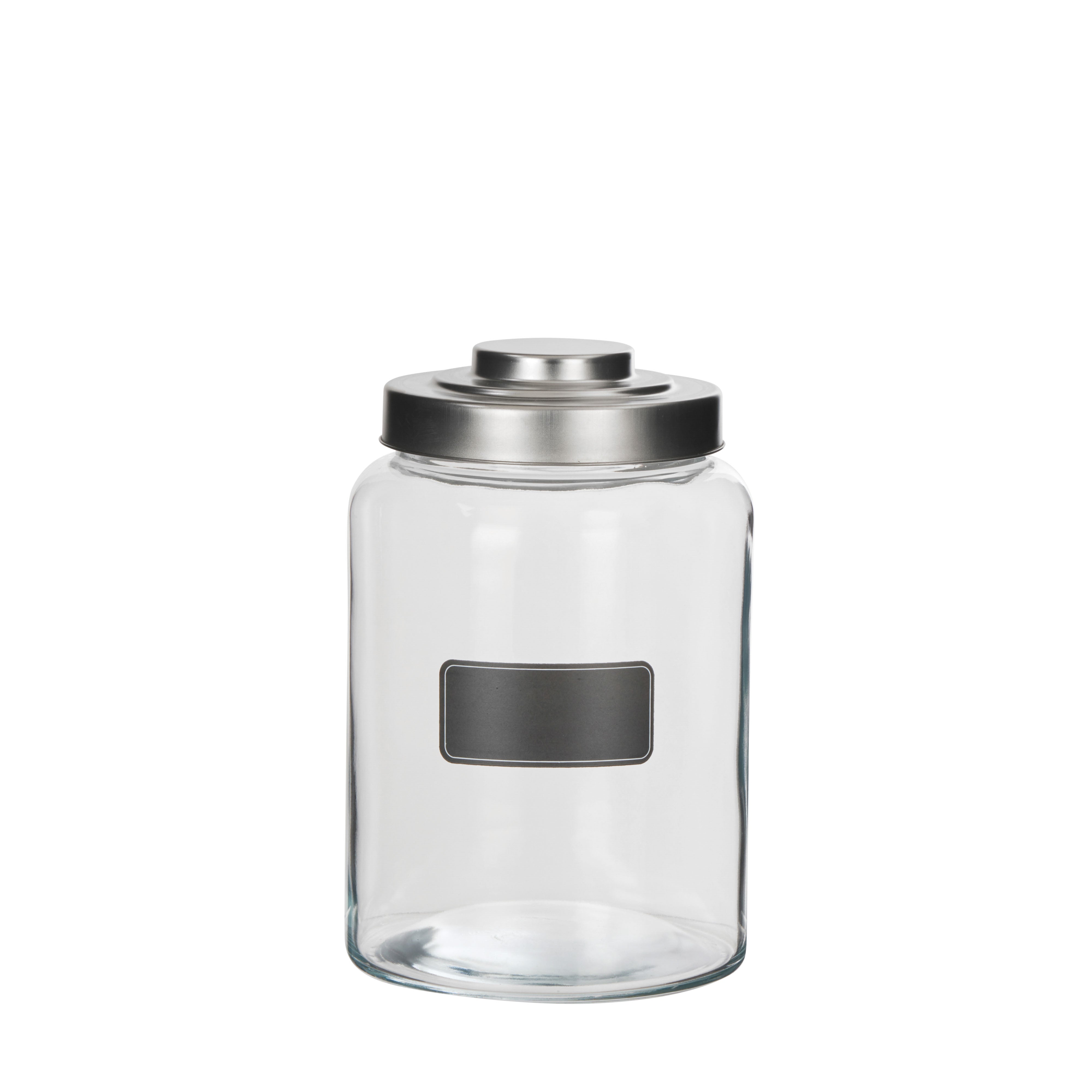 Davis & Waddell Heritage Storage Jar With Chalkboard Label 3.5L Clear
