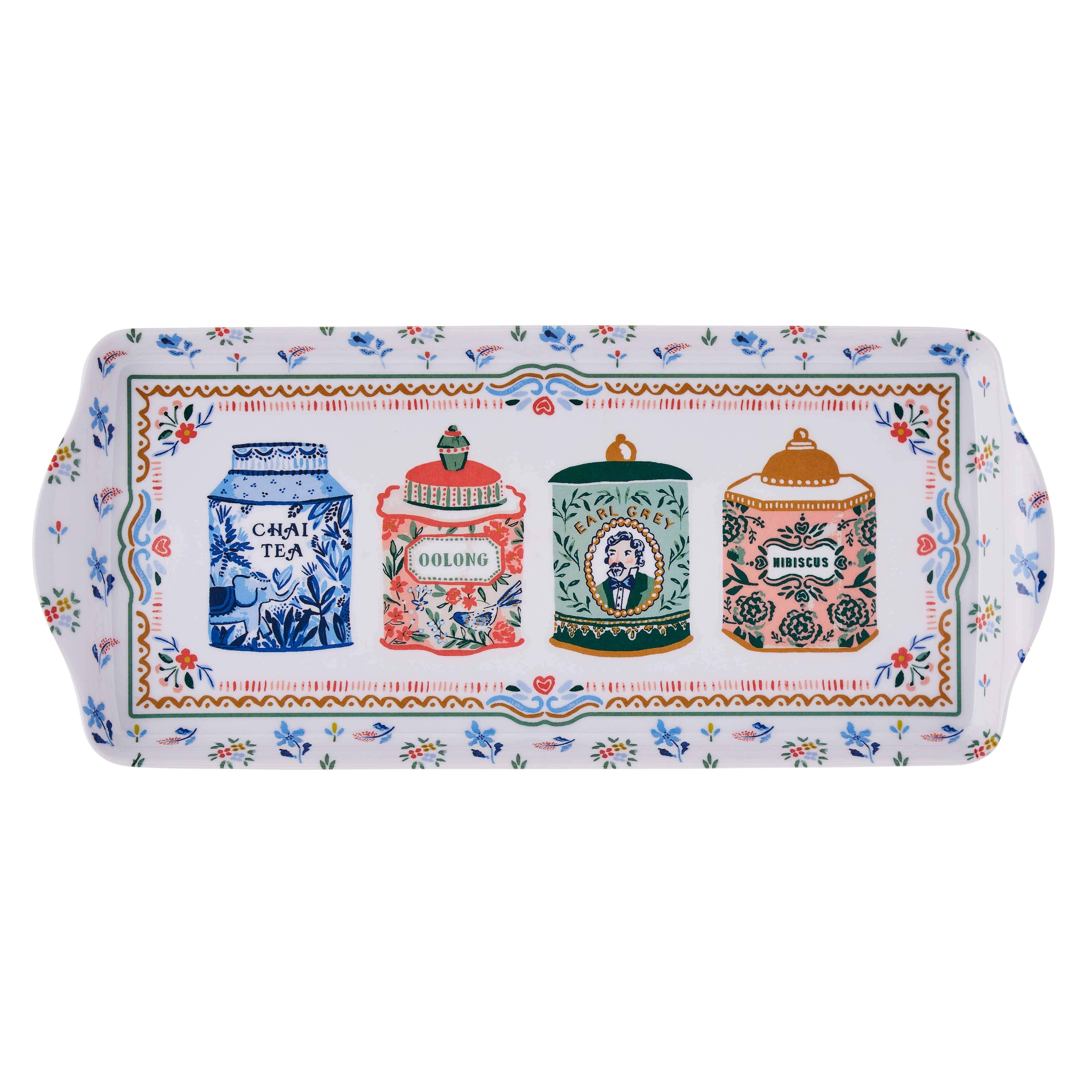 Ulster Weavers Tea Tins Small Tray Multi-Coloured