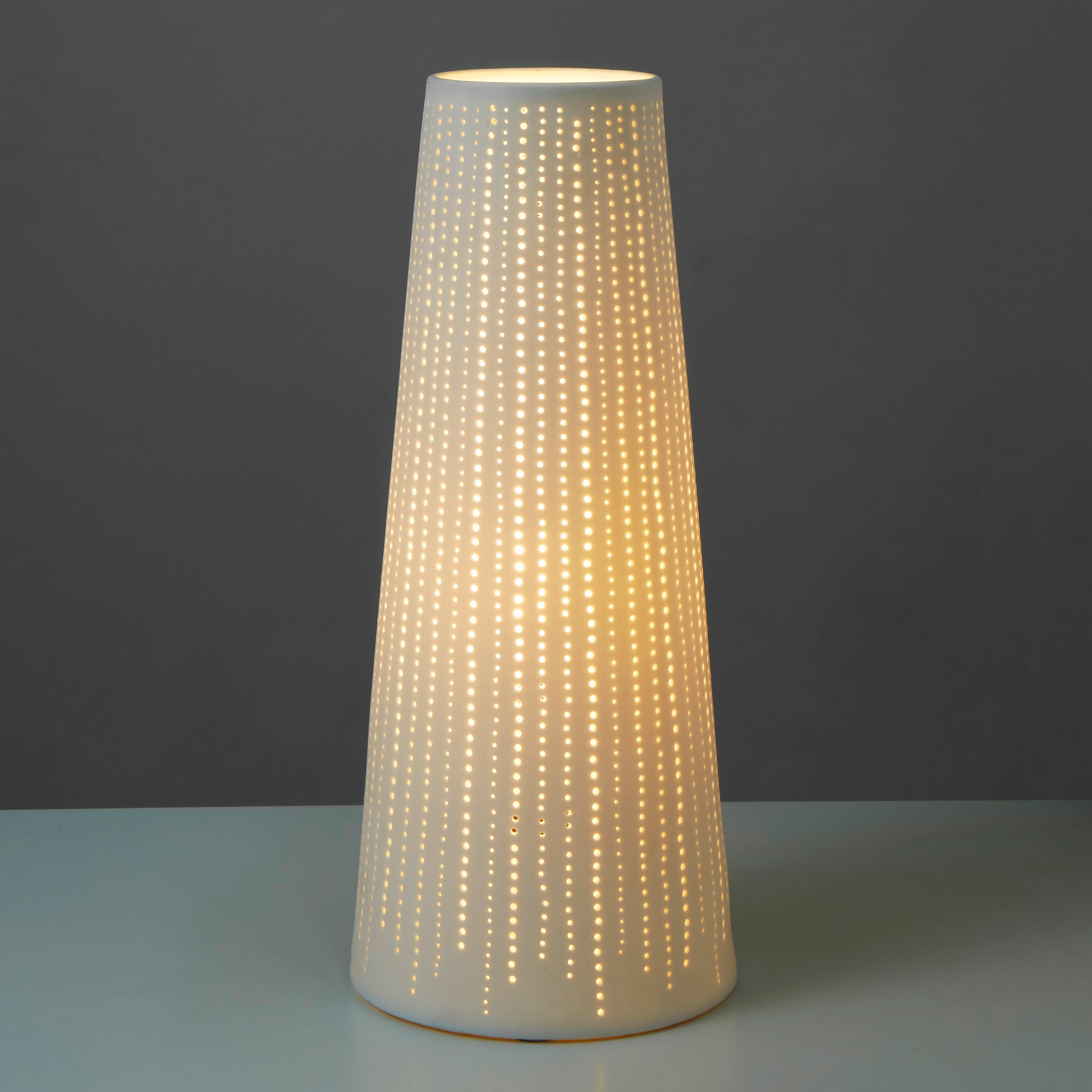 Amalfi Tapered Lamp Cutout White