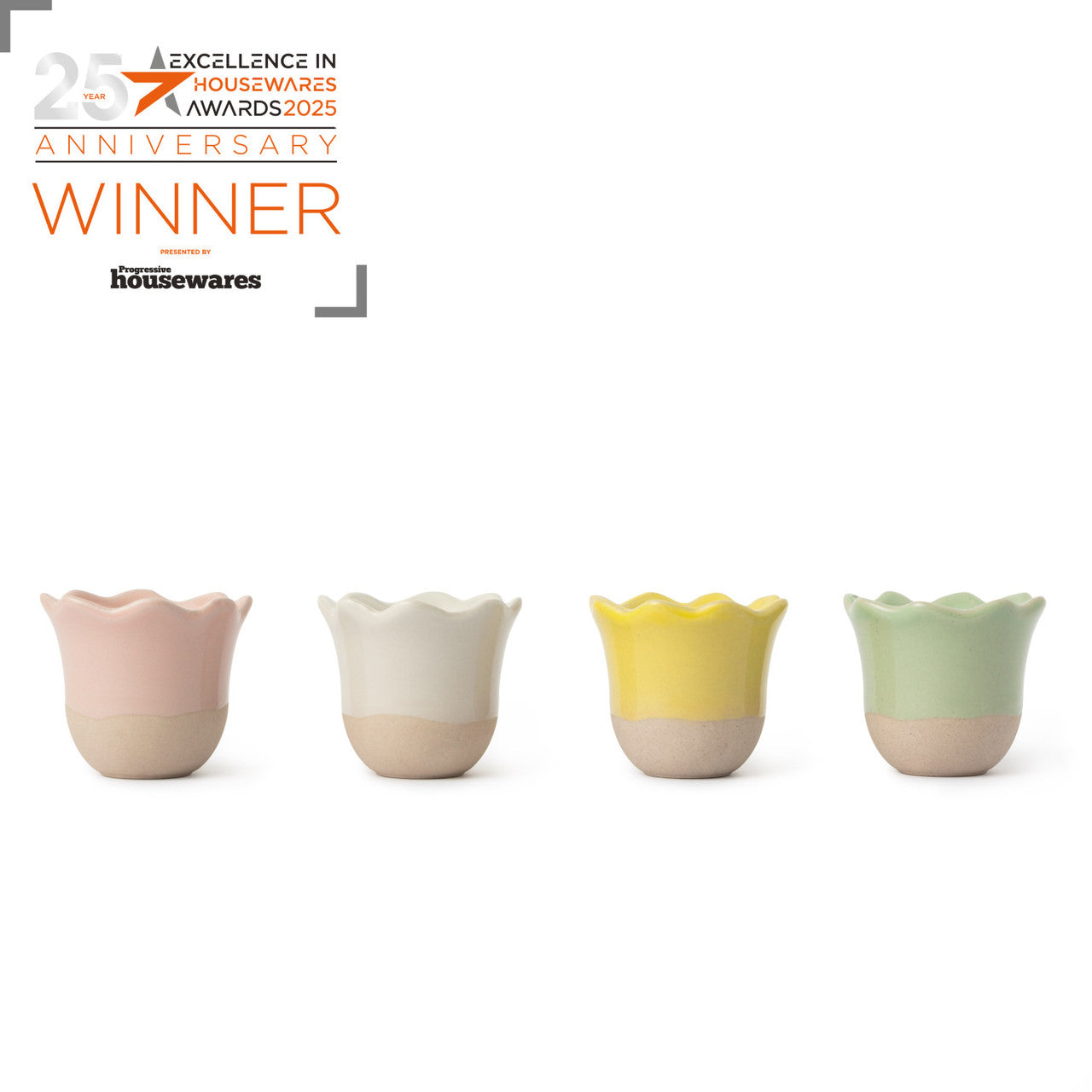 Jamie Oliver Big Love 6cm Excellent Egg Cups Set of 4 Mixed Colours