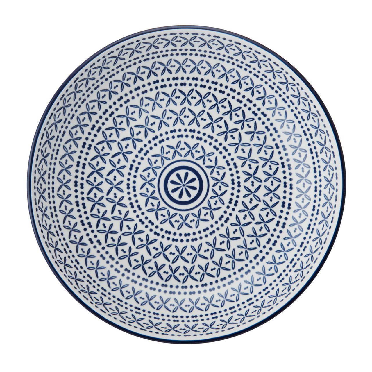 Mikasa Glazed Stoneware Coupe Bowl 21cm (Blue Mediterranean)